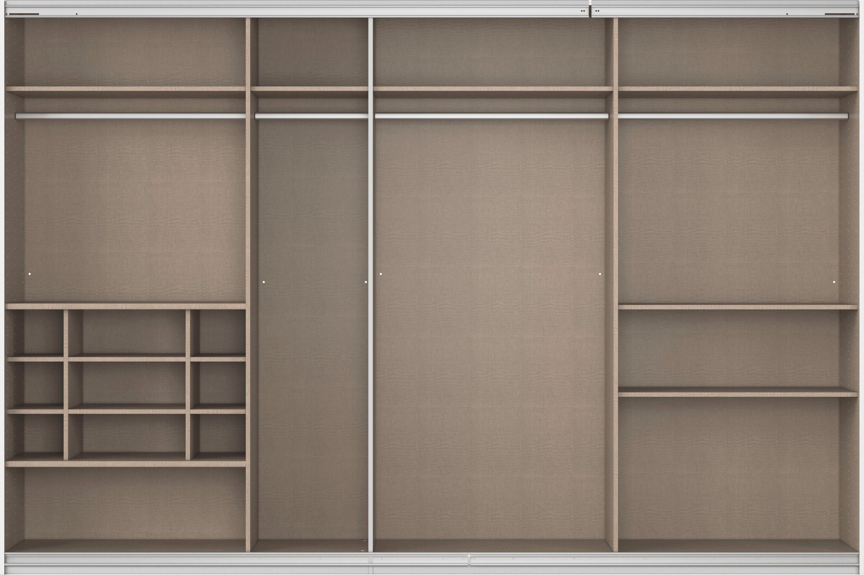 rauch Zweefdeurkast Kledingkast TOMA met passe-partout incl. rek inzet en extra legplanken made in germany