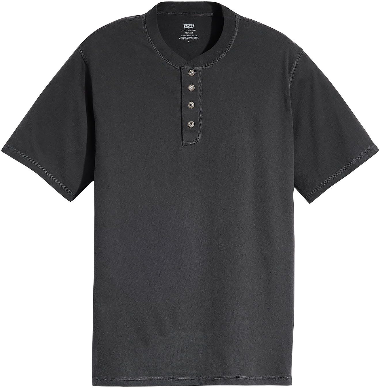 Levi's® Shirt met ronde hals SS 4 BUTTON HENLEY