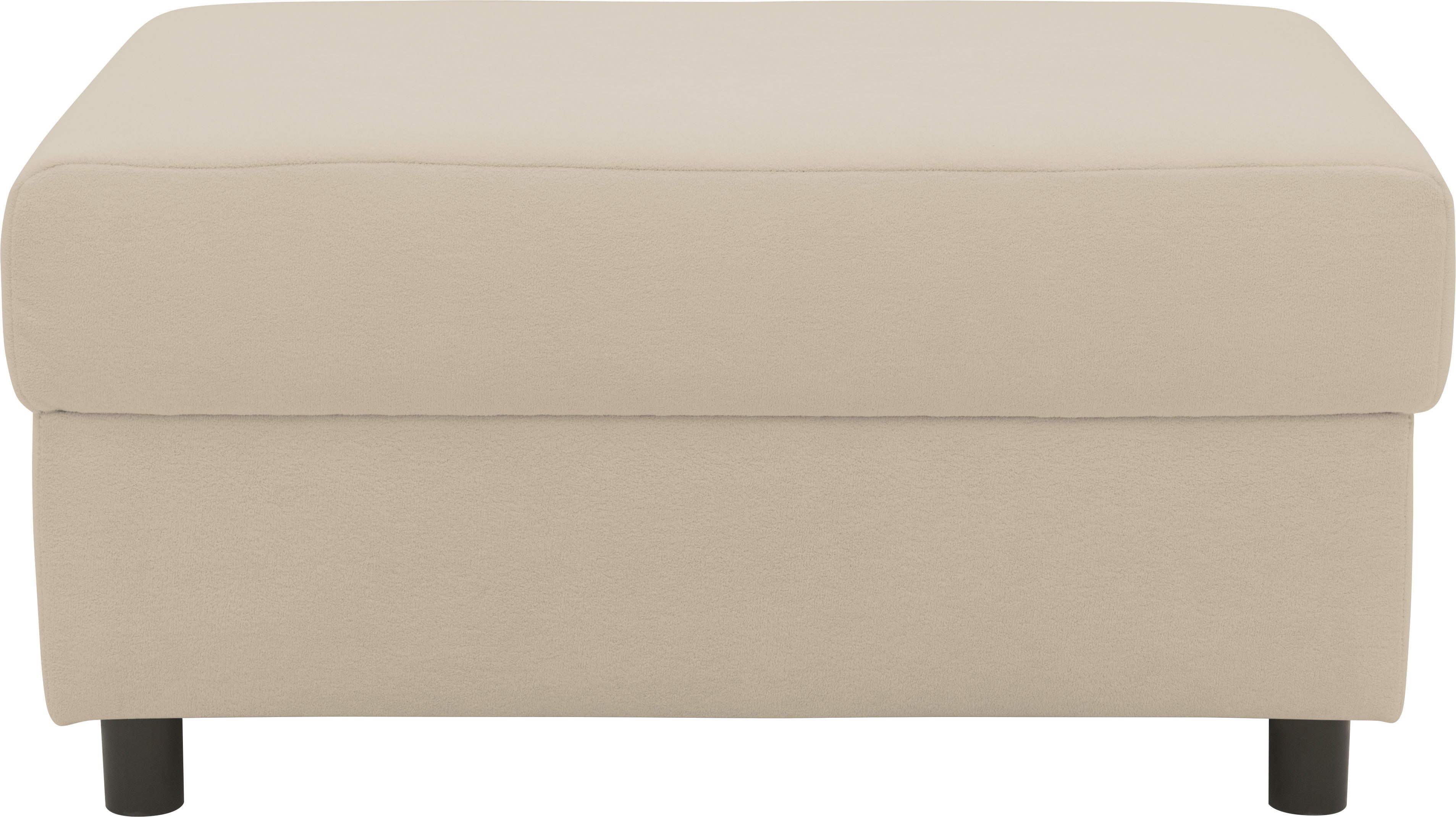 INOSIGN Hocker Turah 2 in Cord of waterafstotende microvezel, moderne poef, passend bij de hoekbank, b/d/h: 83/60/44 cm