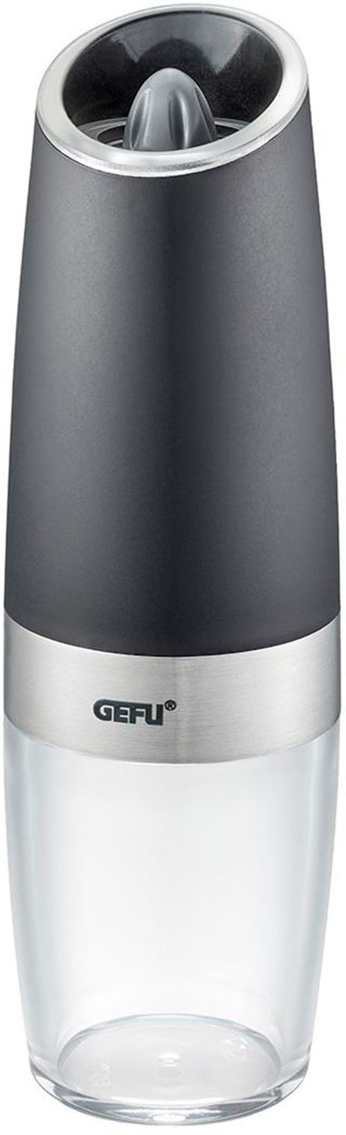 GEFU Peper- en zoutmolen GIVA Kippsensor voor automatisch malen, instelbare maalinstellingen, LED-display (1 stuk) kruidenmolens wit