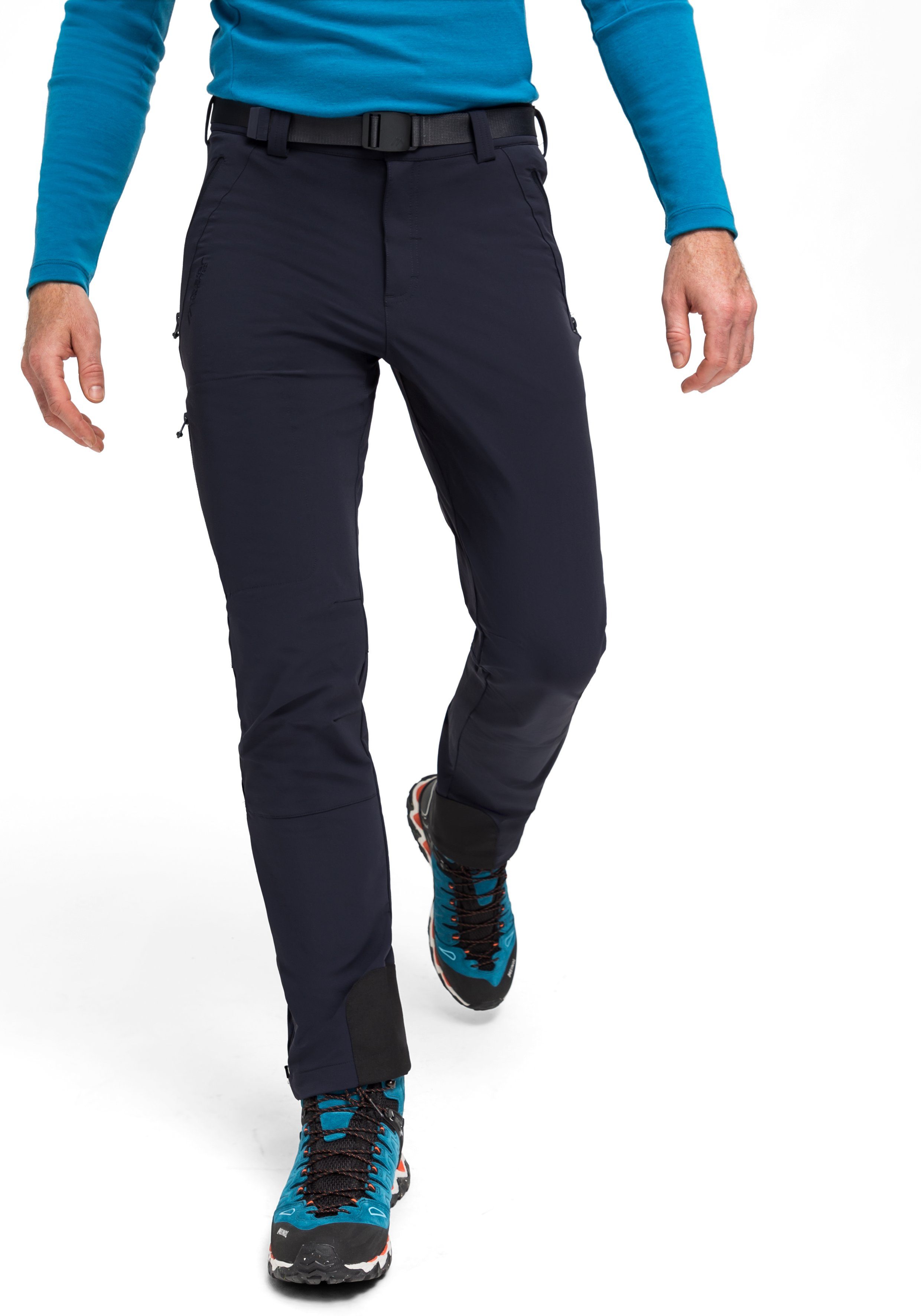 Maier Sports Functionele broek Naturno Heren outdoorbroek, robuuste trekkingbroek, 3 zakken en riem