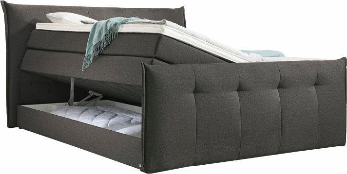 set one by Musterring Boxspring Florida met bedkist, in 5 ligcomfortvarianten