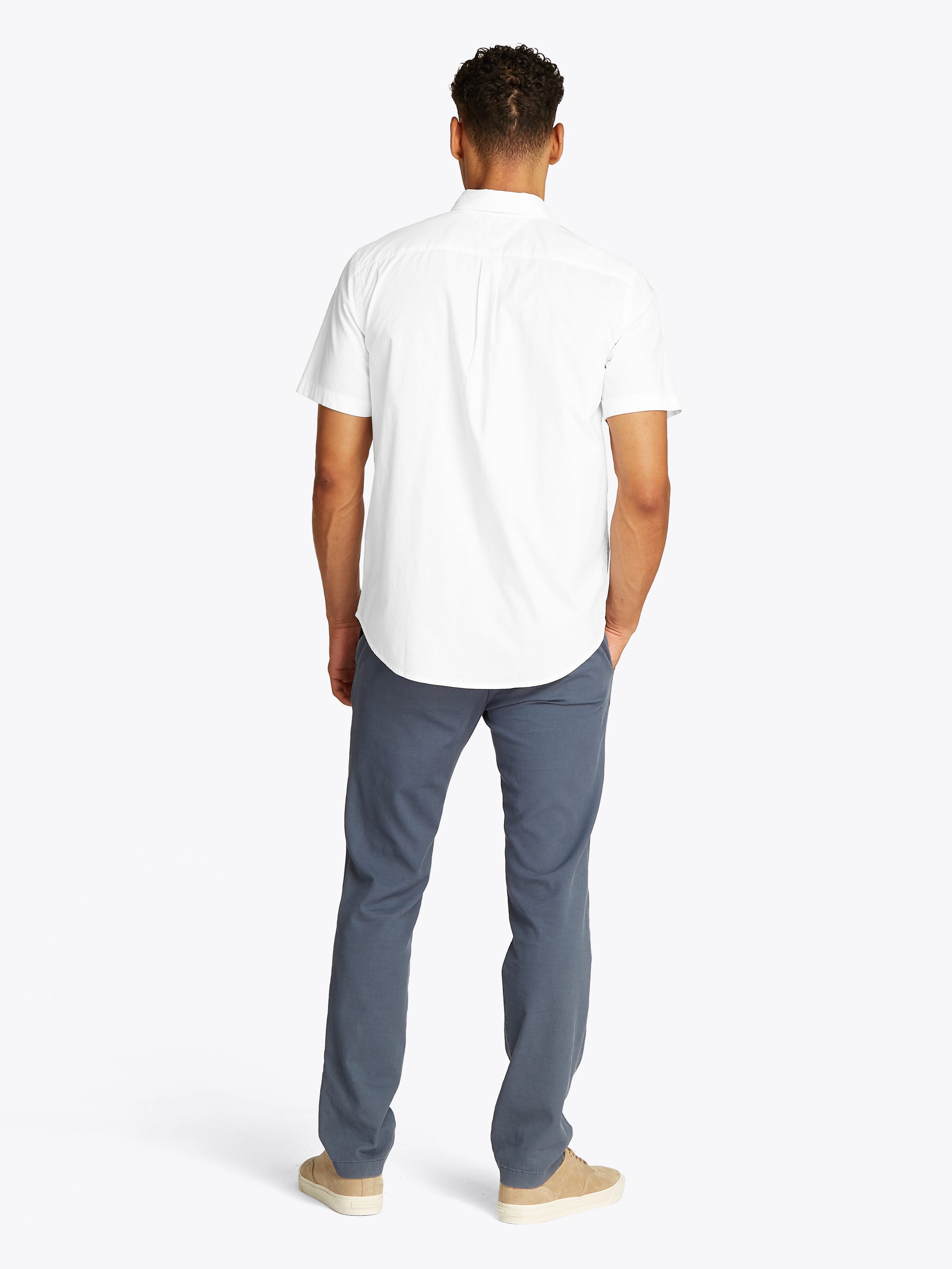Tommy Hilfiger Overhemd met korte mouwen FLEX POPLIN SOLID S/S SHIRT