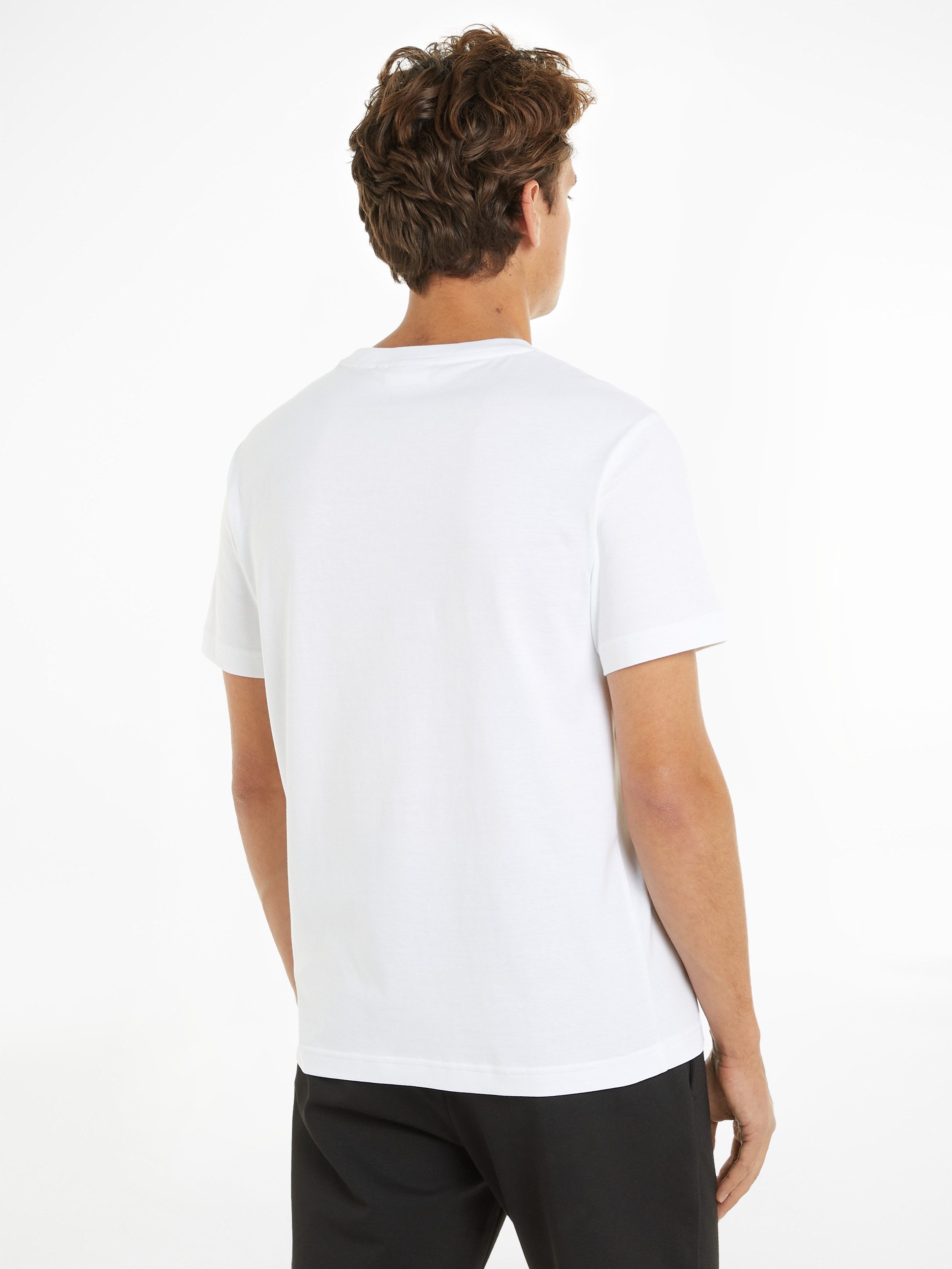 Calvin Klein T-shirt FLOCK LOGO T-SHIRT met een logo-opschrift