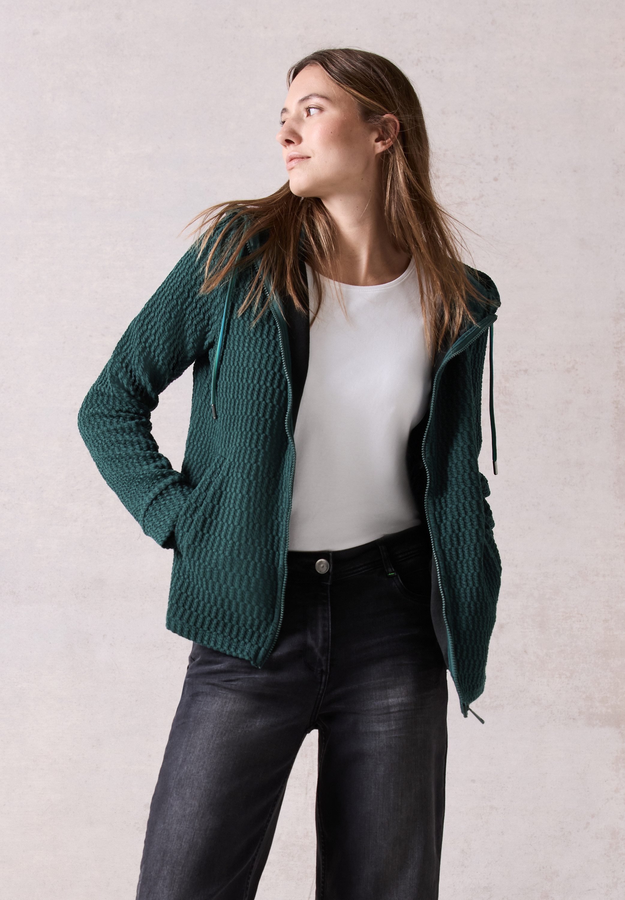 Cecil Sweatvest met structuurpatroon