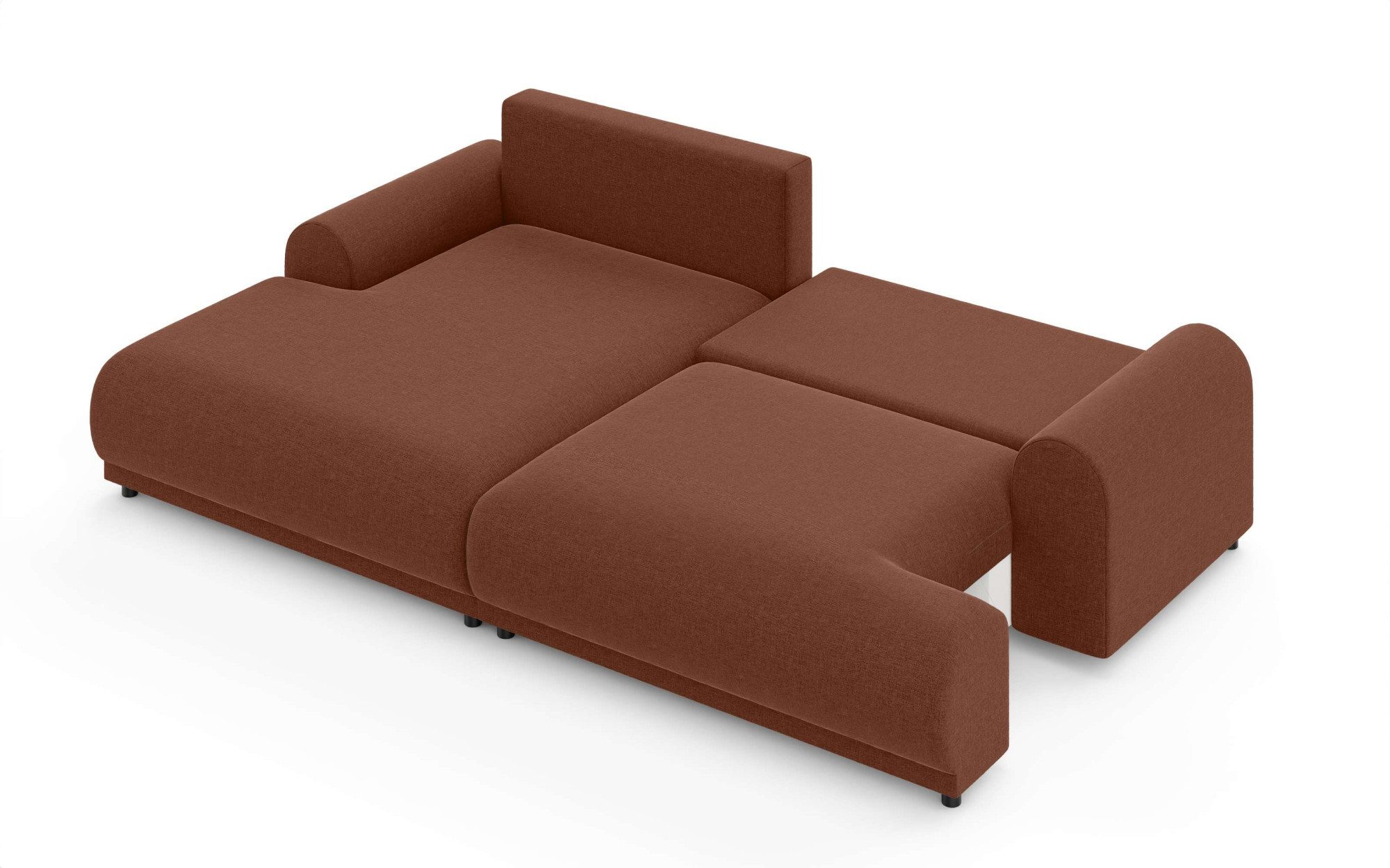INOSIGN Hoekbank Marsby, met bedfunctie en bedlade, afmetingen: B/H/D 242/65/145 cm