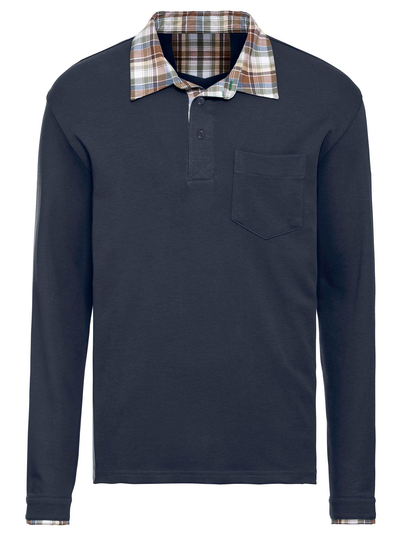 Classic Basics Poloshirt met lange mouwen (1-delig)