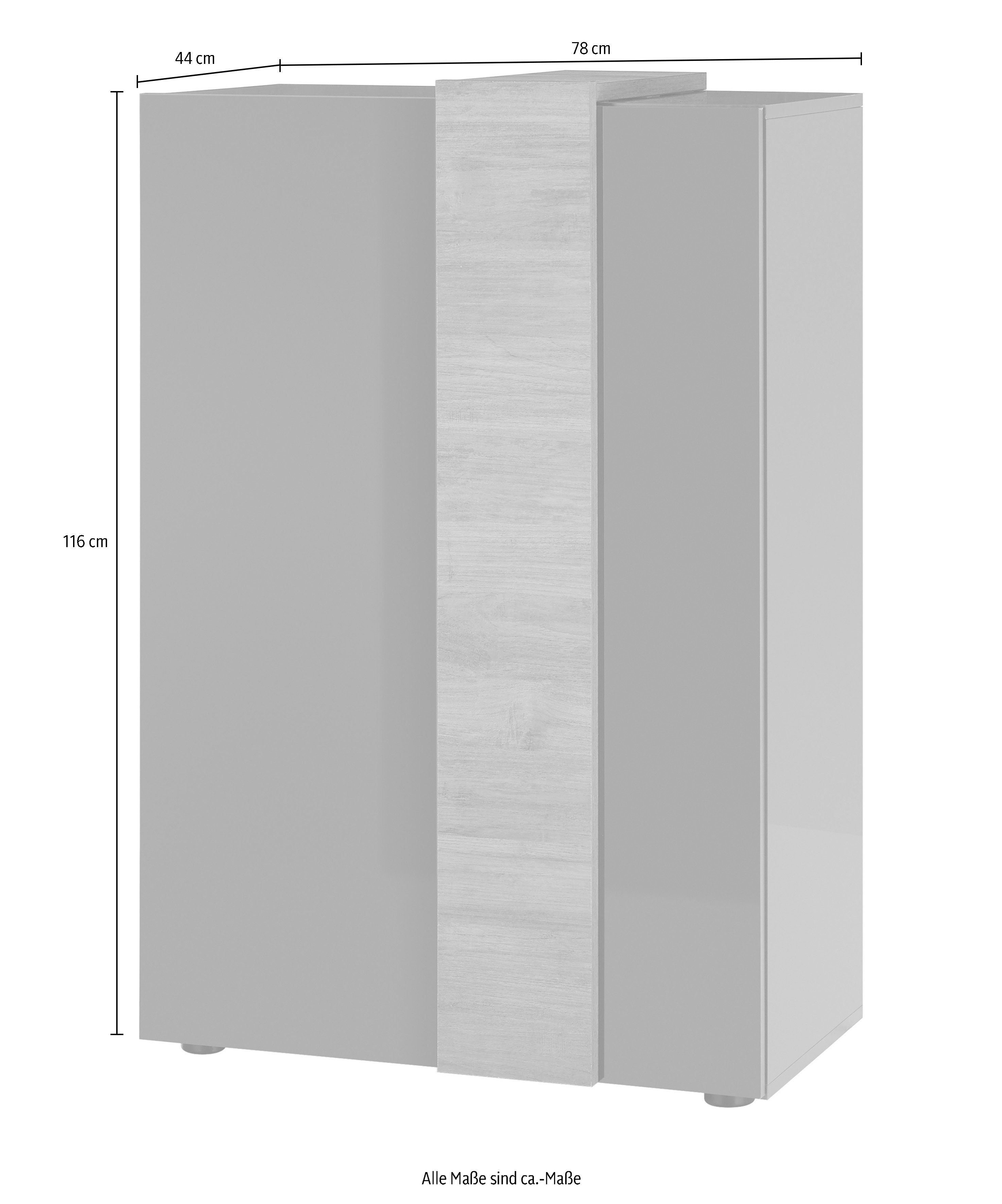 MCA furniture Highboard Hoogte ca. 116 cm
