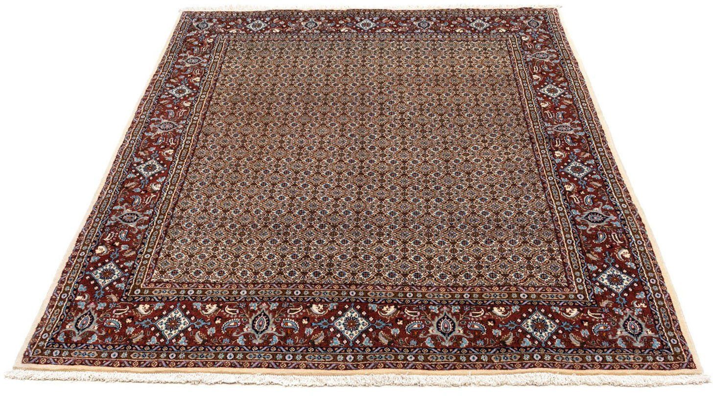 morgenland Wollen kleed Moud sterk gedessineerd beige 205 x 146 cm Uniek exemplaar met certificaat