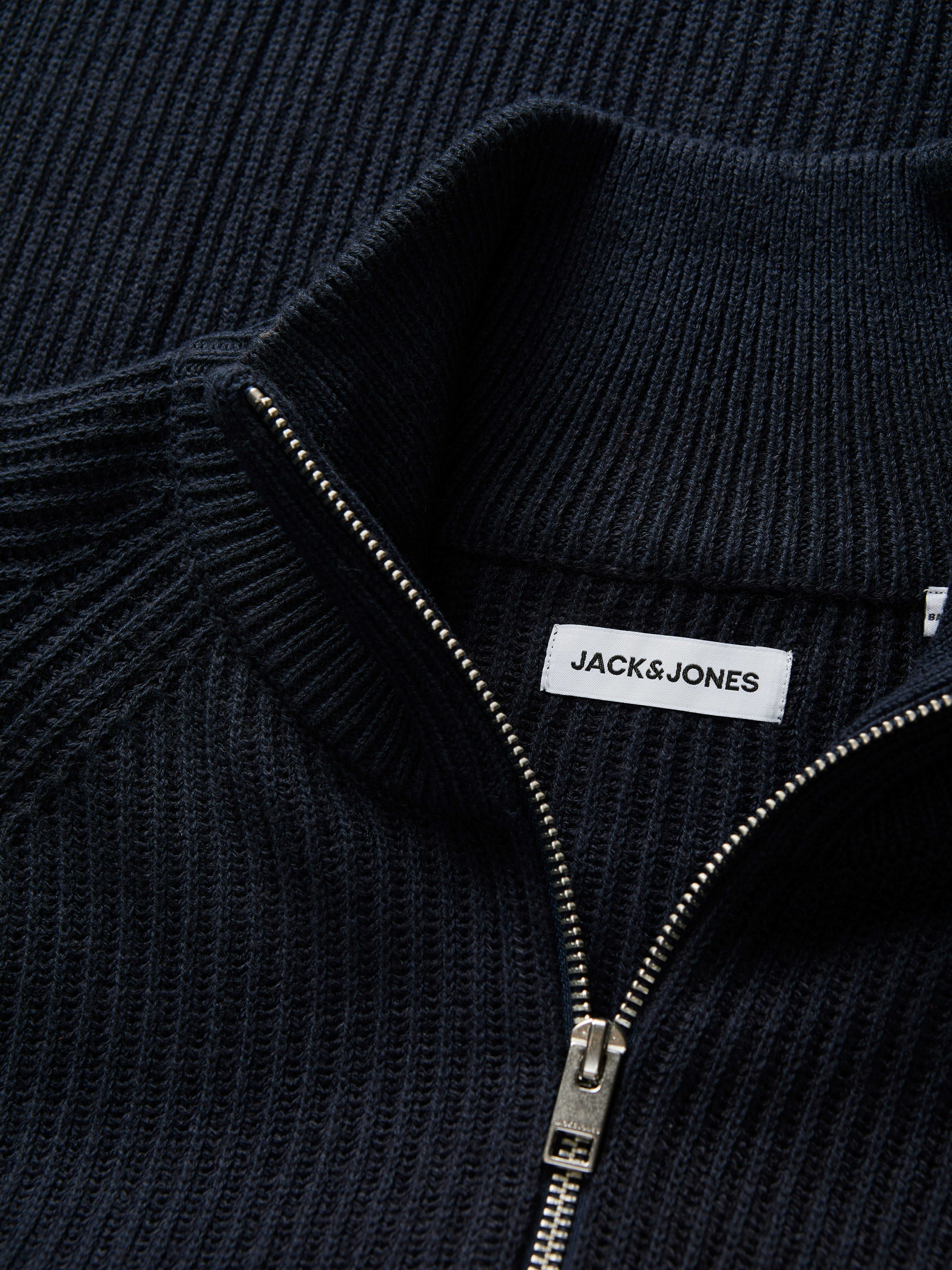 Jack & Jones PlusSize Vest JJPANNEL KNIT ZIP CARDIGAN AW25 PLS