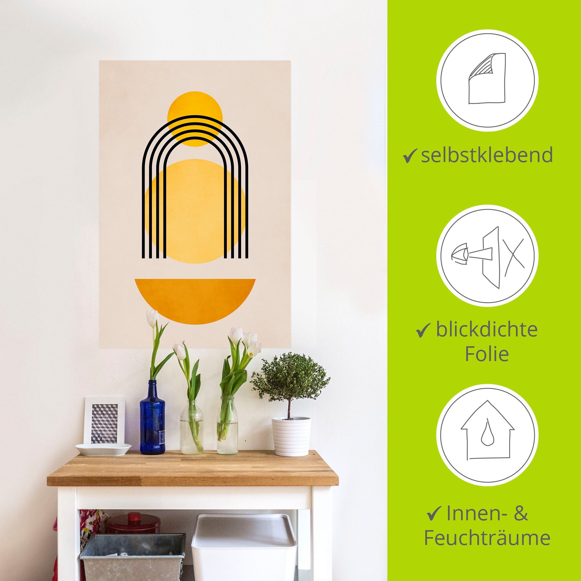 Artland Artprint Geometrica Nr. 5 als artprint van aluminium, artprint op linnen, poster, muursticker in verschillende maten