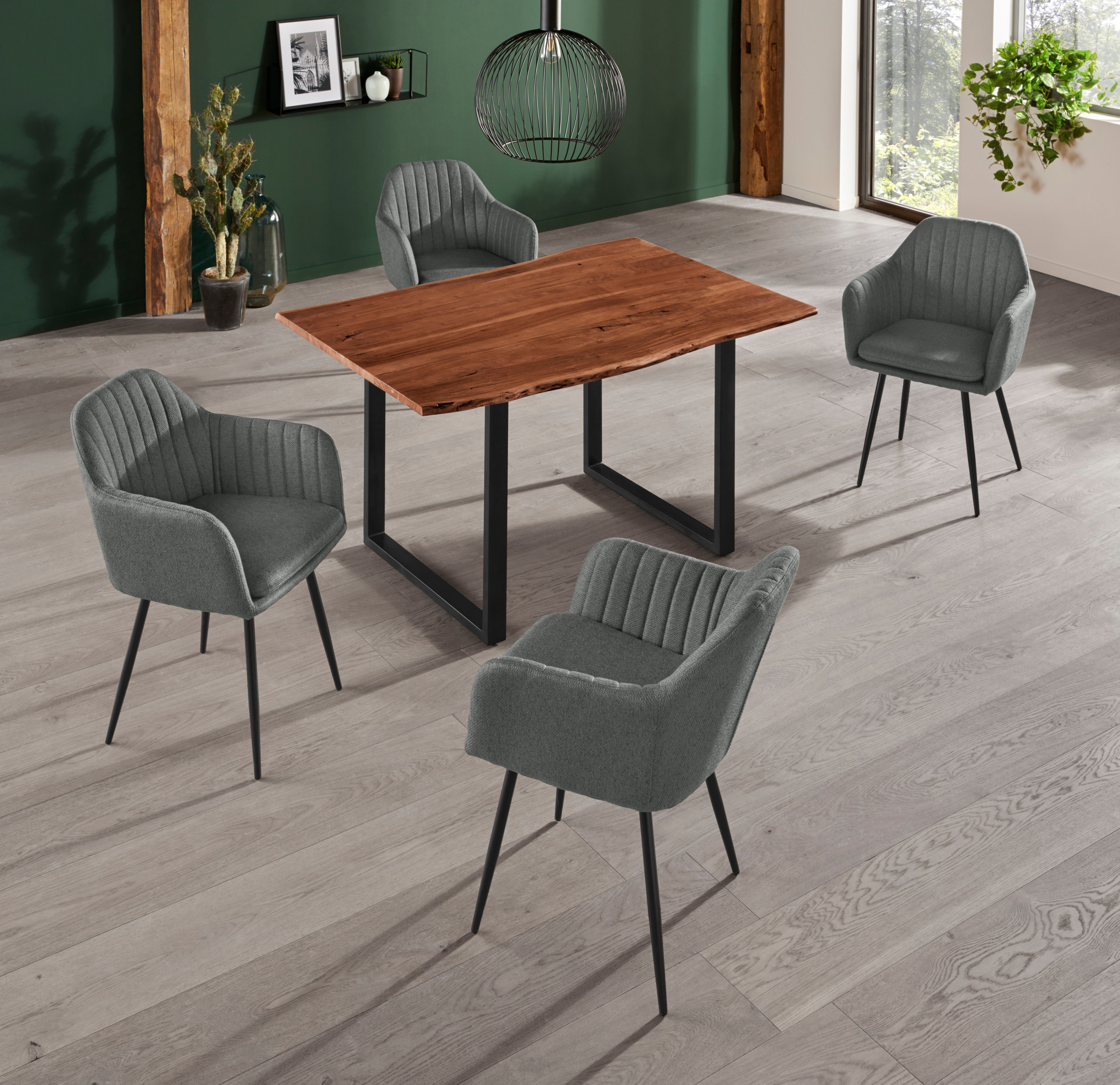 HELA Stoel met armleuningen Carla comfortabele fauteuil, kuipstoel (set)