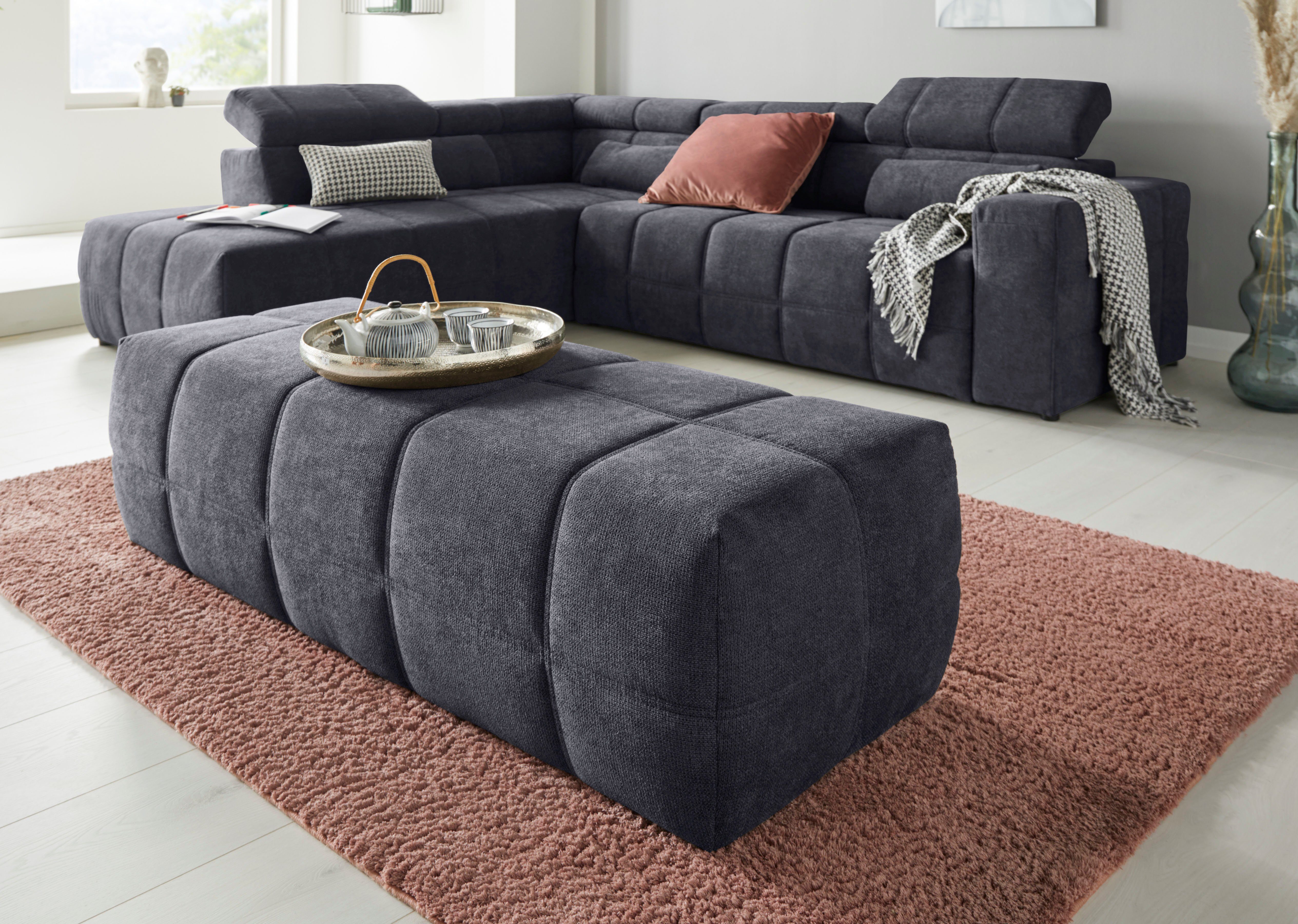 DOMO collection Hocker BRANDON grote uitvoering passend bij 'brandon', ook in cord