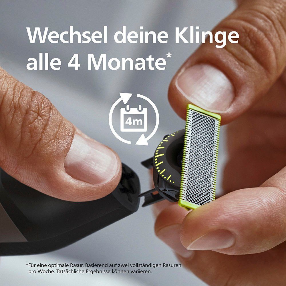 Philips Elektrisch scheerapparaat OneBlade Face & Body QP4631/65 360-graden mes, incl. verstelbare 5-in-1 kamopzet