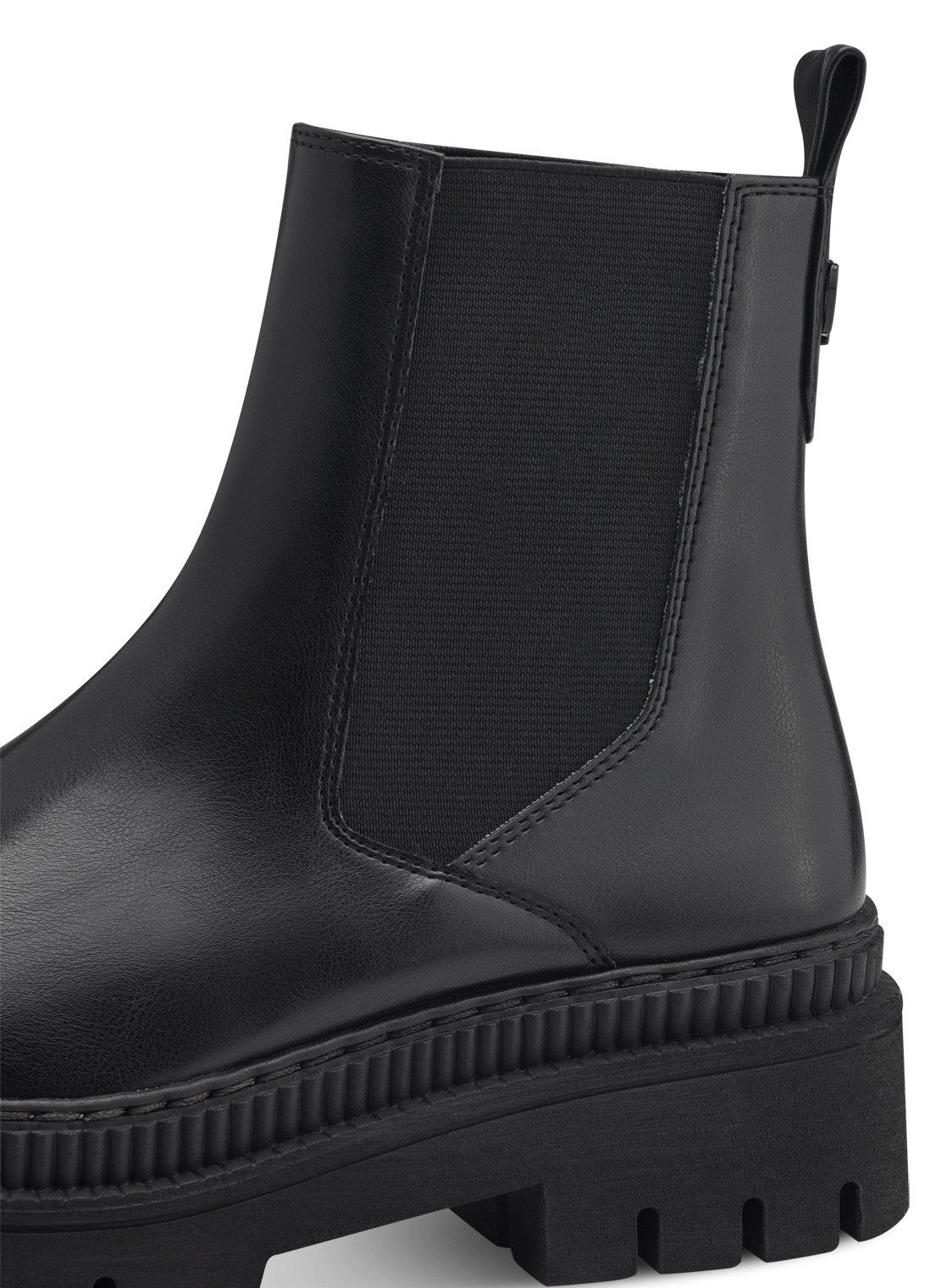 Marco Tozzi Chelsea-boots , blokhak, enkellaarsje, instapboots met feel me-uitrusting