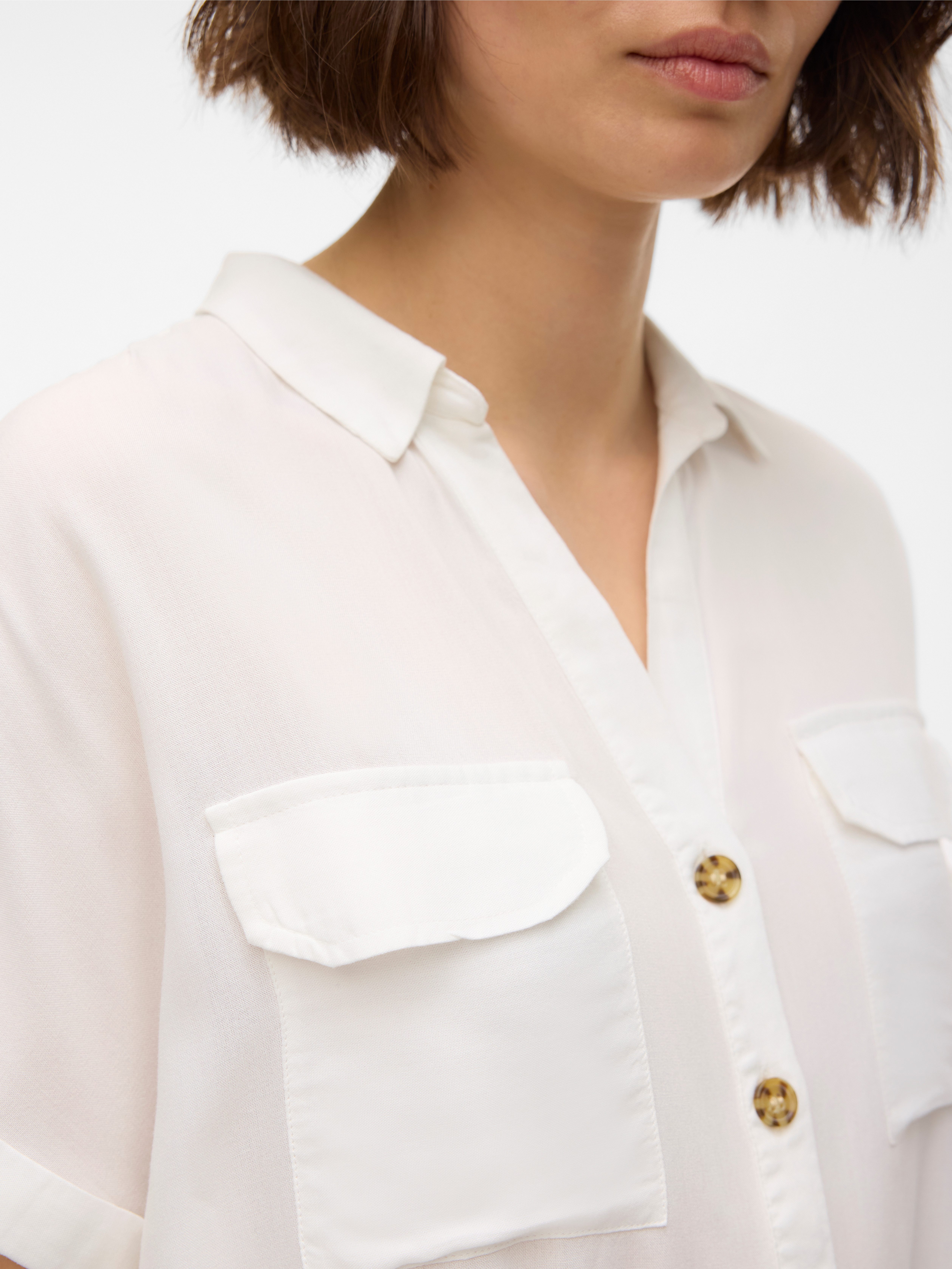 Vero Moda Overhemdblouse VMBUMPY S S SHIRT WVN GA NOOS