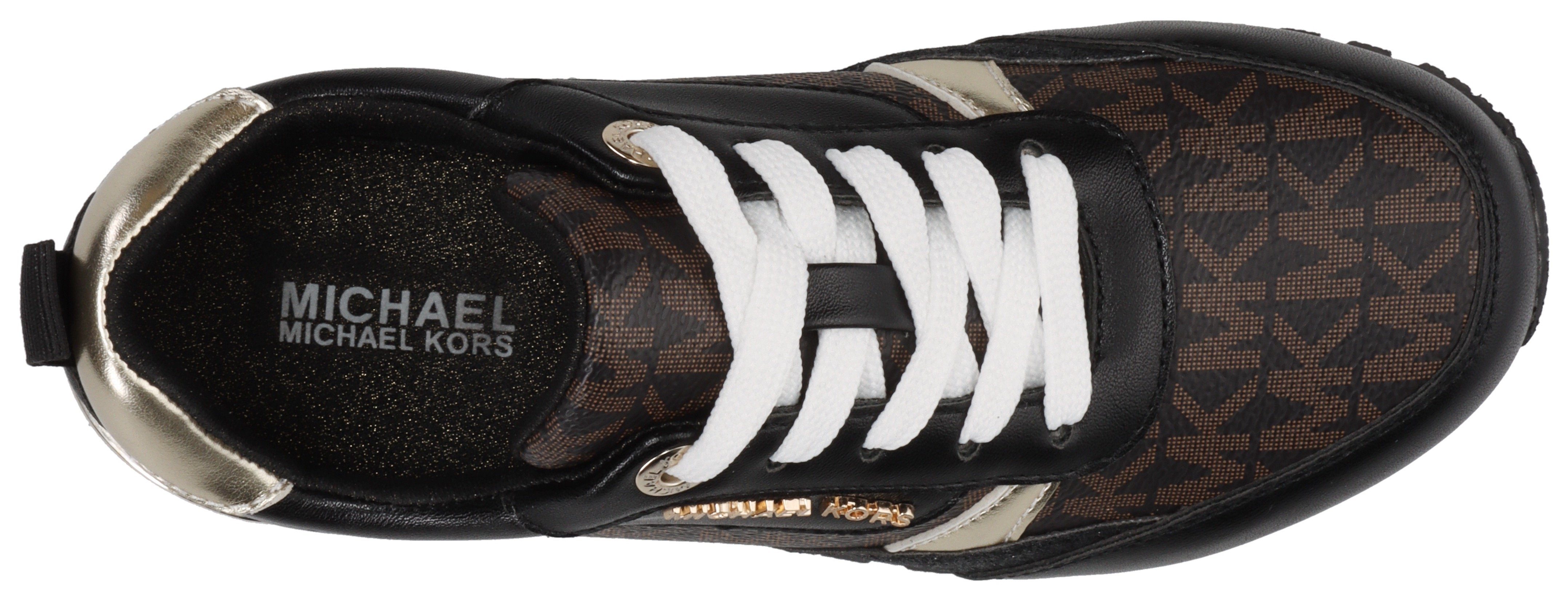 MICHAEL KORS KIDS Sneakers BILLIE DORIAN met goudkleurige details, vrijetijdsschoen, lage schoen, veterschoen