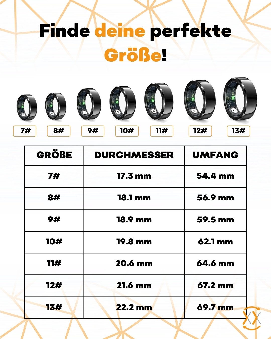 felixx ActivityTracker Slimme ringvinger meetset maten 6 tot 13