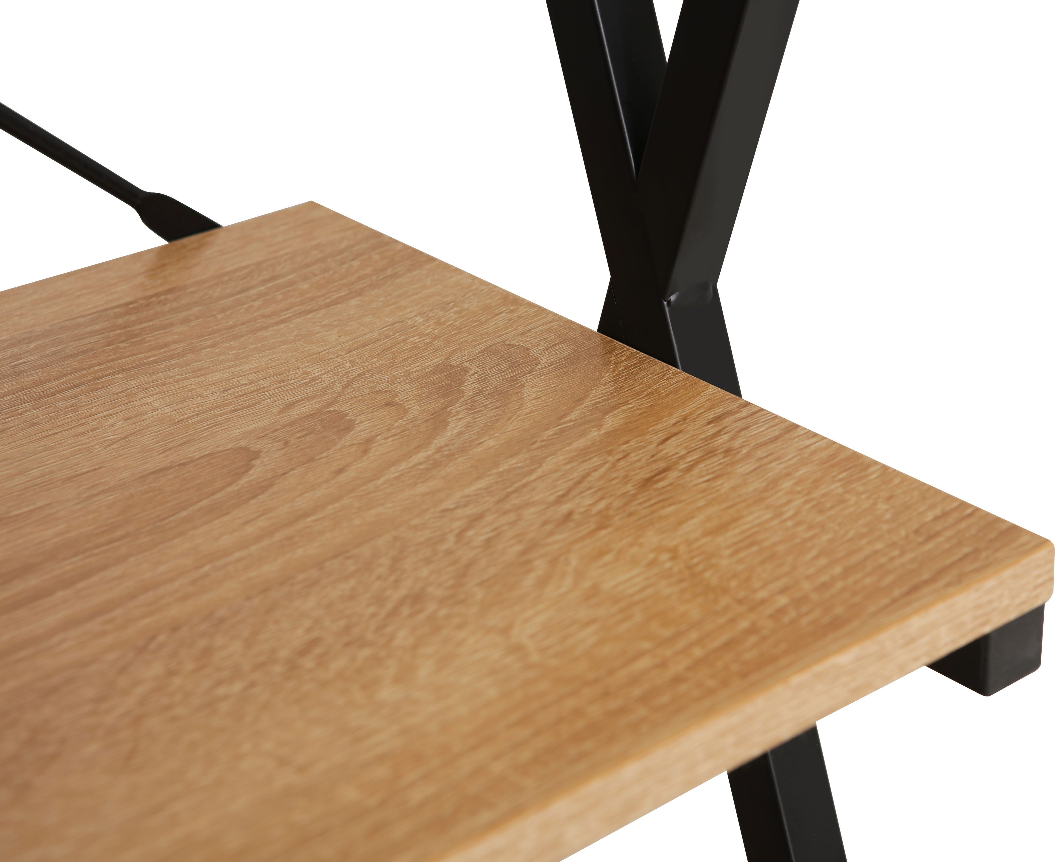 Home affaire Kantoormeubelset Forres, bestaand uit bureau & rek Metalen frame, afzonderlijk instelbaar, FSC®-gecertificeerd (2-delig)