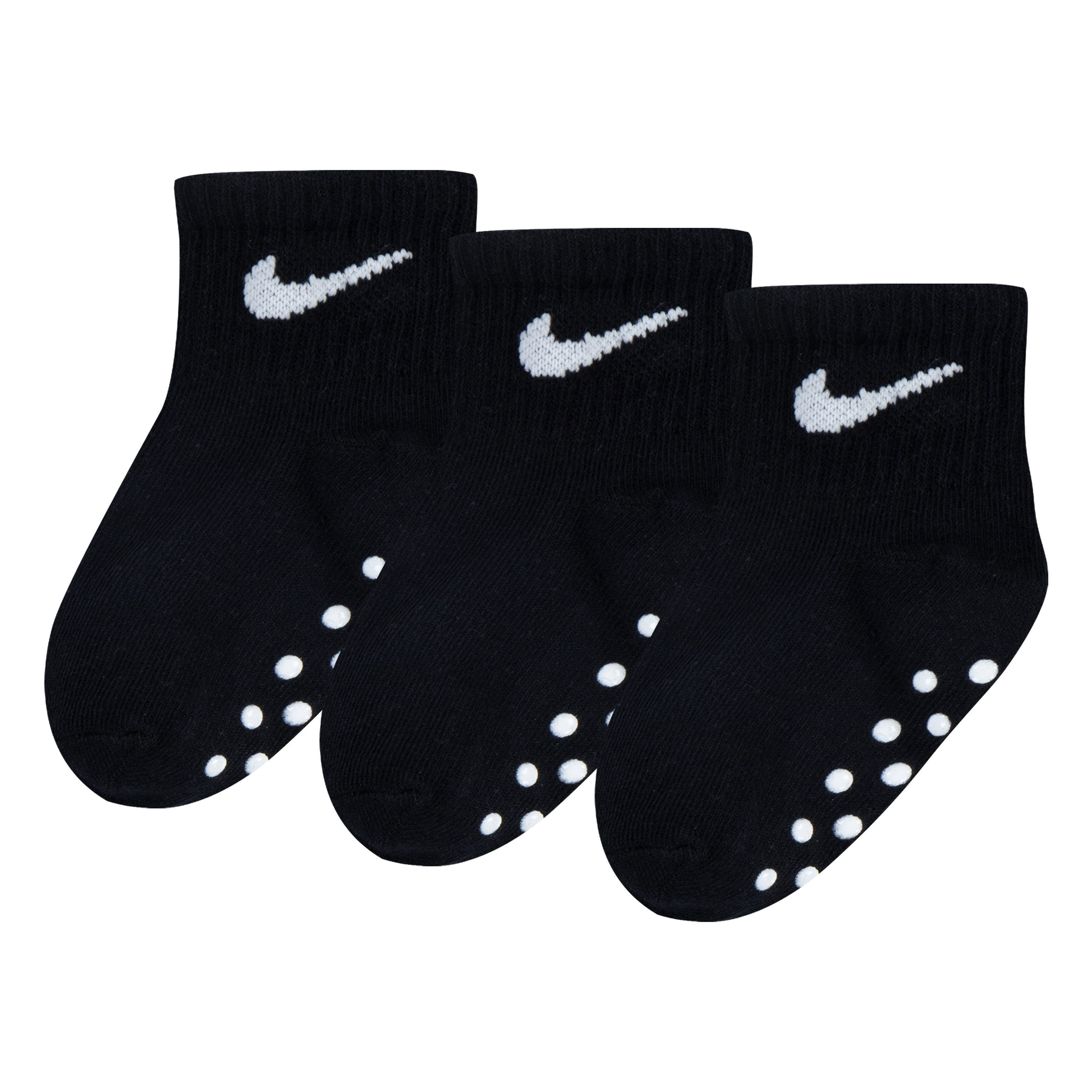 Nike Sportswear Sokken NHN CORE SWOOSH GRIPPER (3 paar) meisjes sportsokken maat 86/92 (12/24) zwart