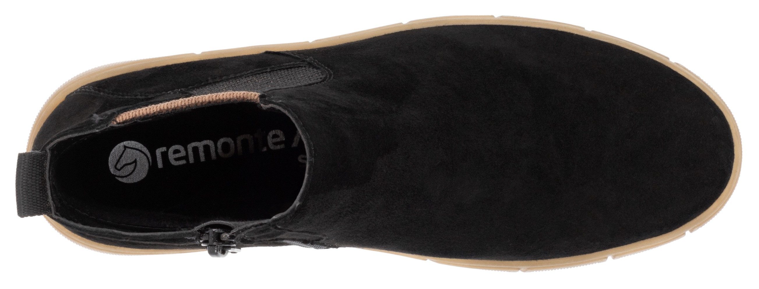 Remonte Chelsea-boots , plateau, enkellaars, ankleboots met extra ritssluiting