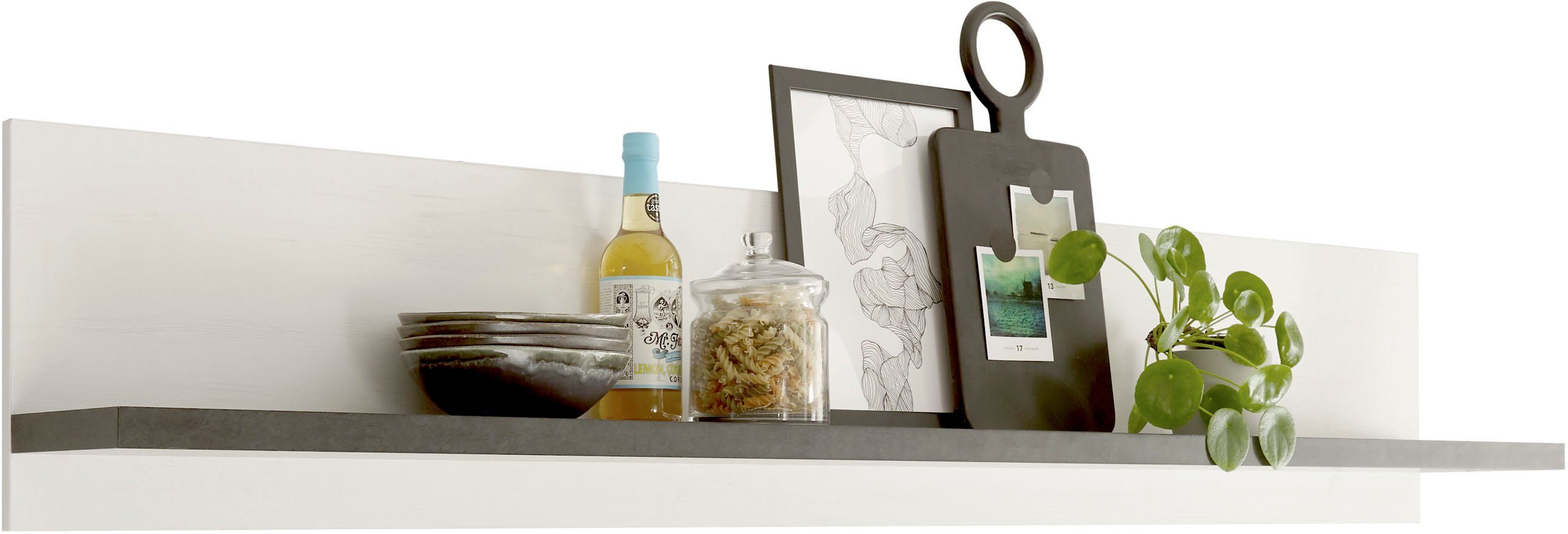 Home affaire Wandplank Sherwood Breedte 160 cm, in modern houtdecor, 28 mm dikke legplanken