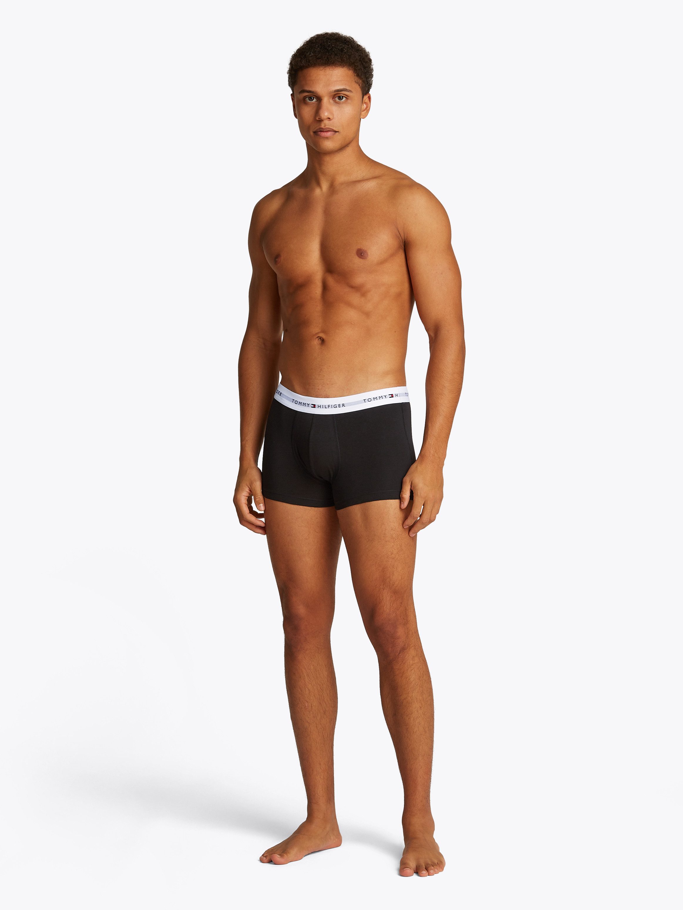Tommy Hilfiger Underwear Boxershort 3P WB TRUNK met contrasterende logo-band (3 stuks)