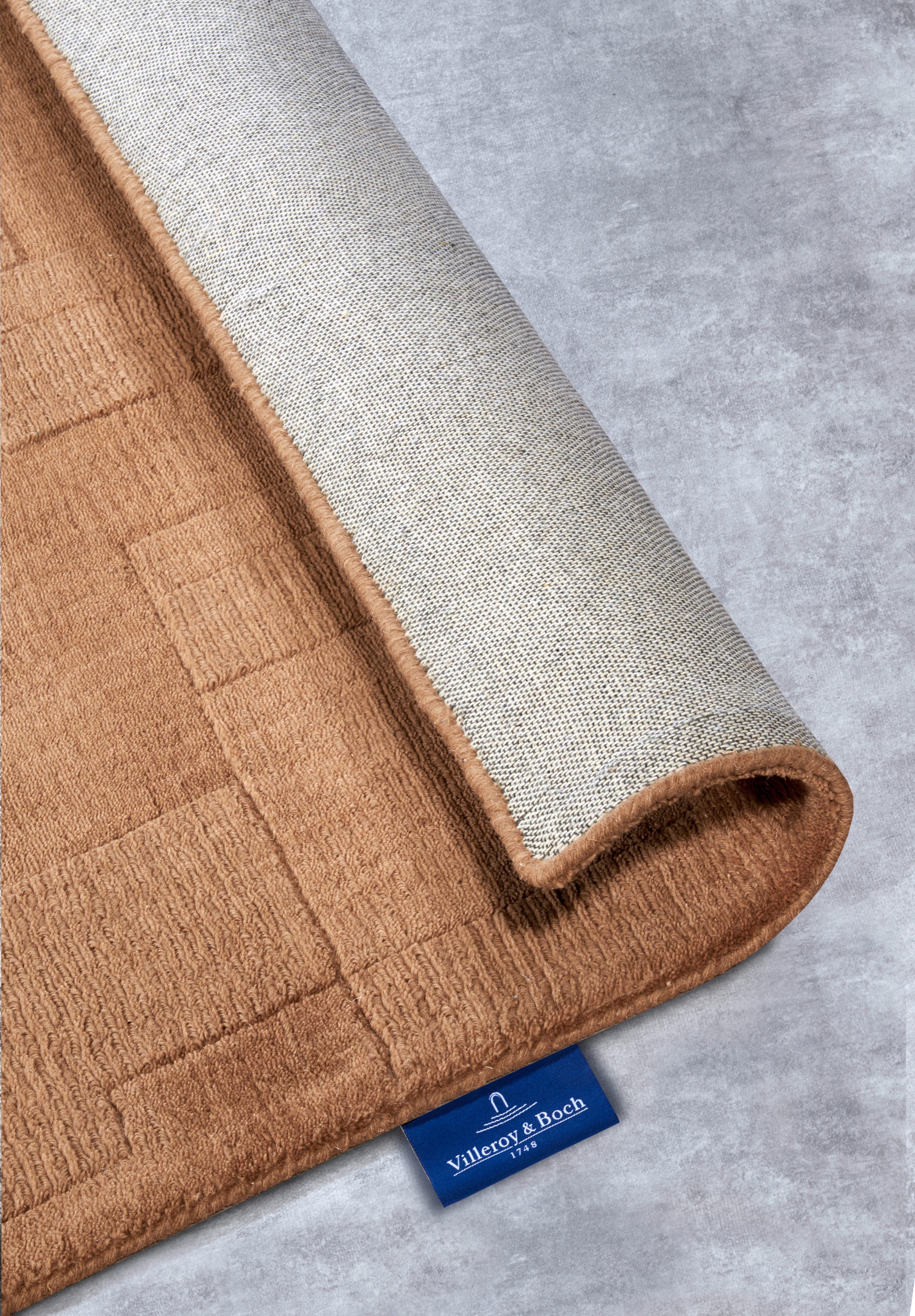 Villeroy & Boch Wollen kleed Wilhelmine Loper, handgeweven, wol, natuur, woonkamer, geometrie, boho