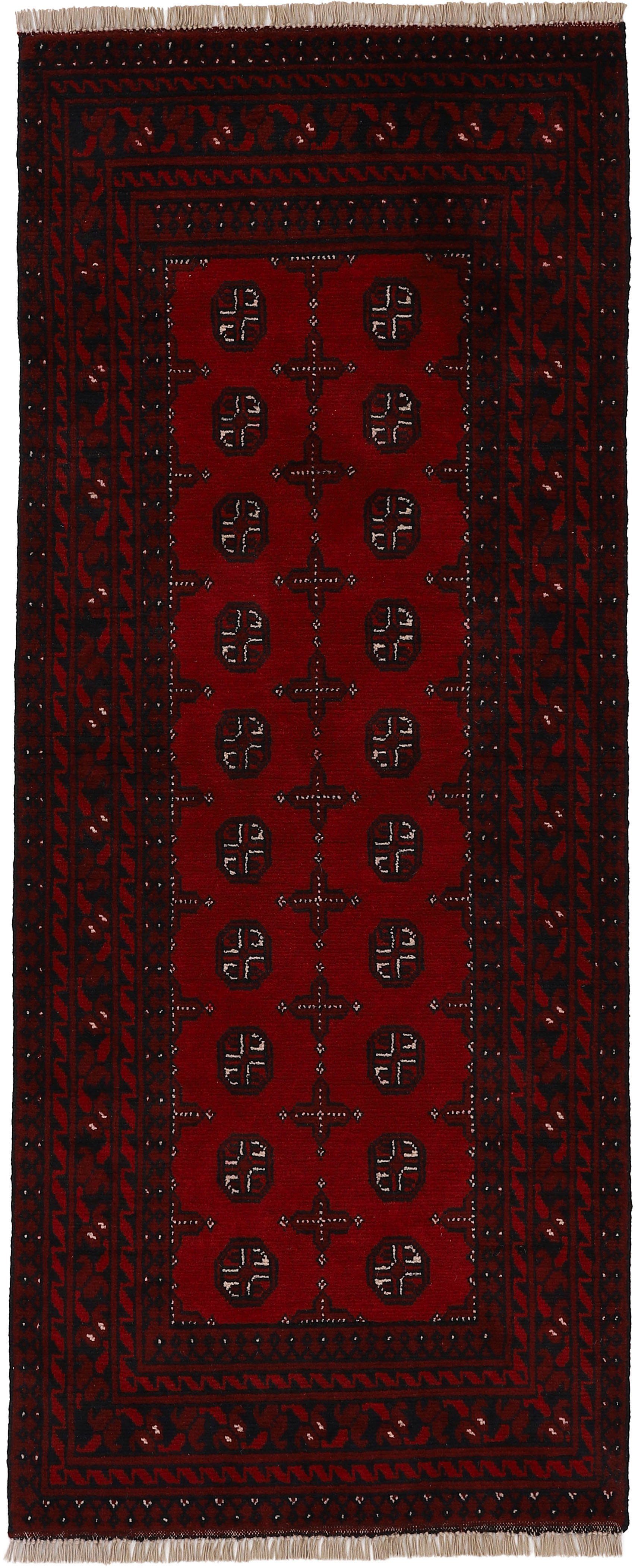 Woven Arts Loper Afghan Akhche Bokhara