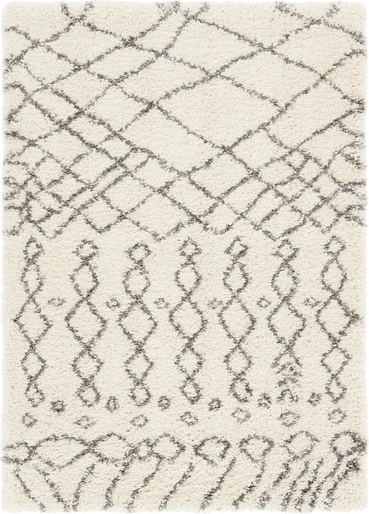 Myflair Möbel & Accessoires Hoogpolig vloerkleed Temara shag voorraadopruiming geweven, scandi design, ideaal in de woonkamer & slaapkamer