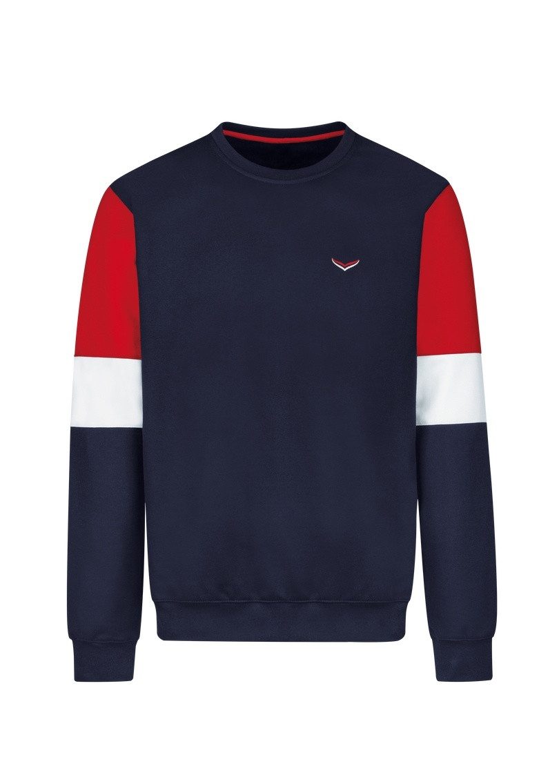 Trigema Sweatshirt TRIGEMA sweatshirt met contrasterende elementen