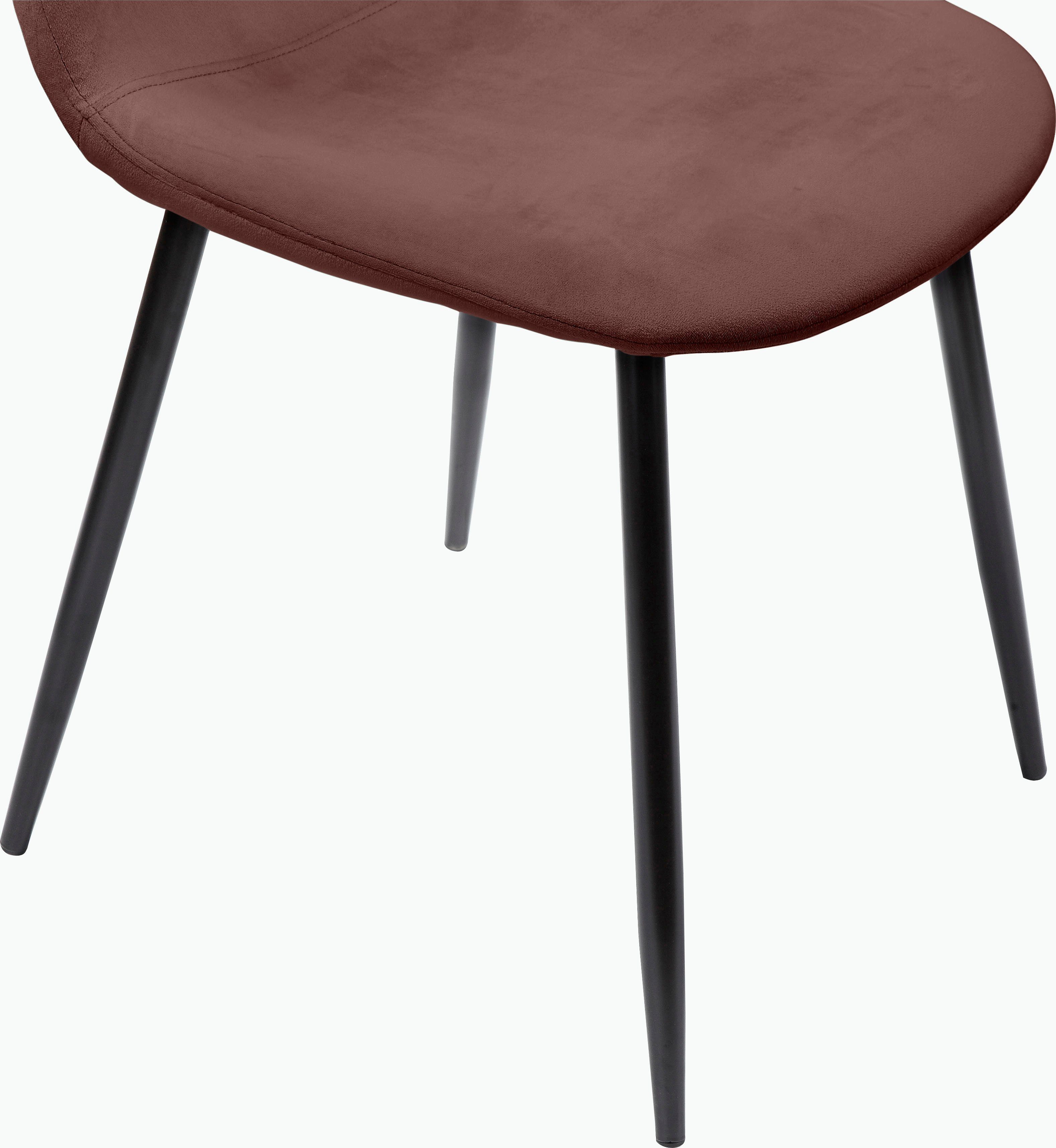 Leonique Eethoek Eadwine, TOPSELLER! Tafel plus 4 stoelen, zitgroep bestaande uit eettafel 160 cm en 4 eetkamerstoelen, gestoffeerde stoelen (set, 5-delig)