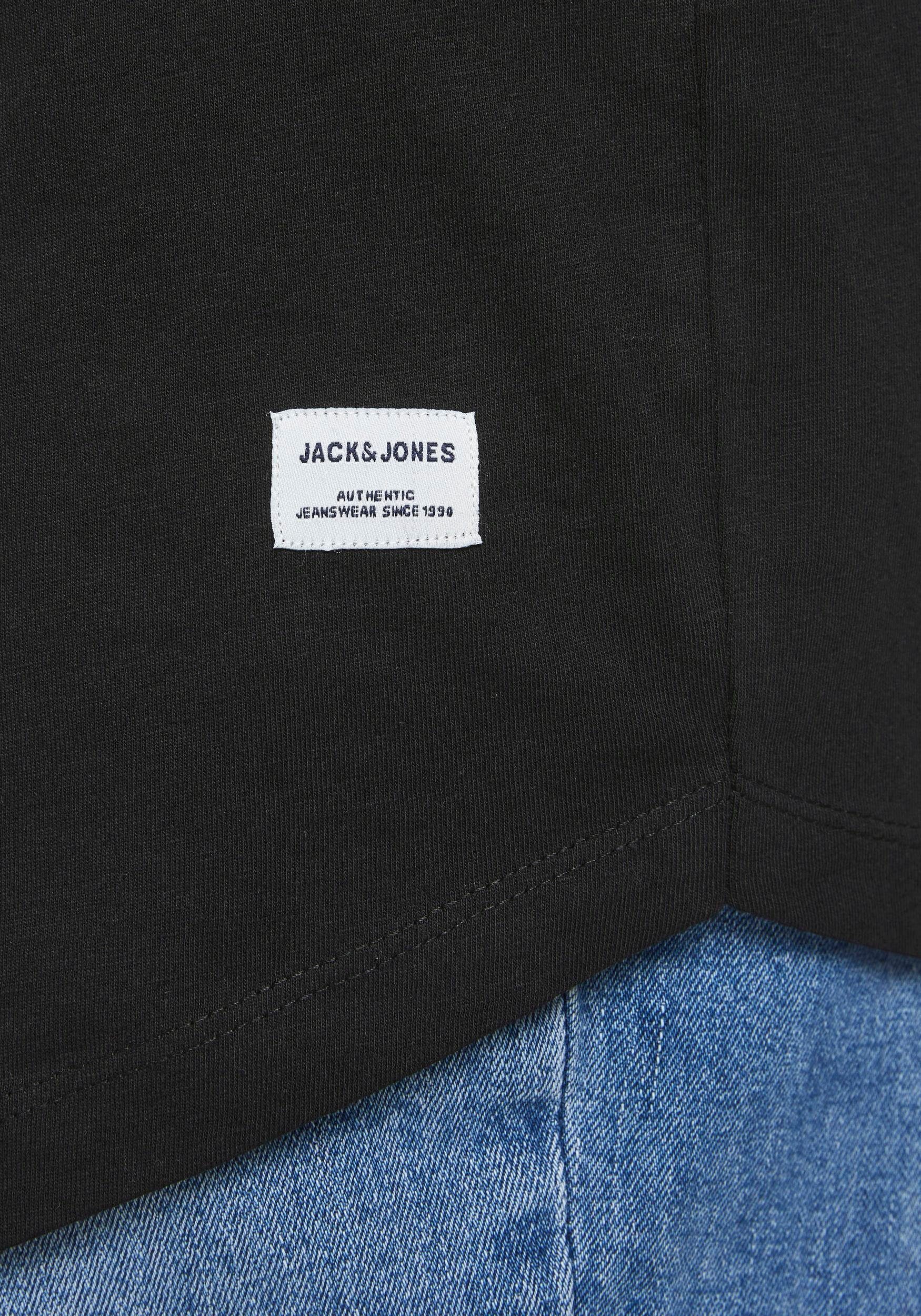 Jack & Jones PlusSize T-shirt NOA TEE met een afgeronde zoom, t/m maat 6xl