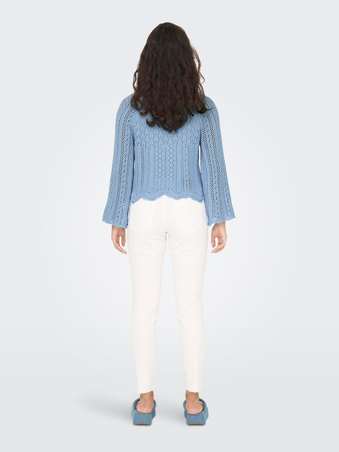 Only Trui met ronde hals ONLNOLA LIFE 3 4 PULLOVER KNT NOOS
