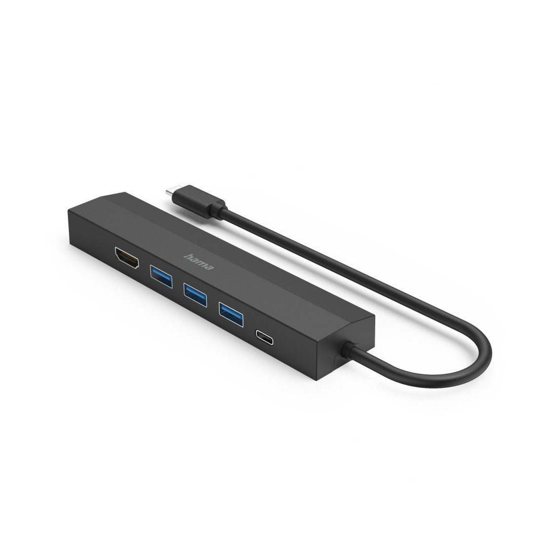 Hama USB-adapter USB-C multiport hub voor laptop met 6 poorten, USB-A, USB-C, HDMI, LAN (1 stuk)
