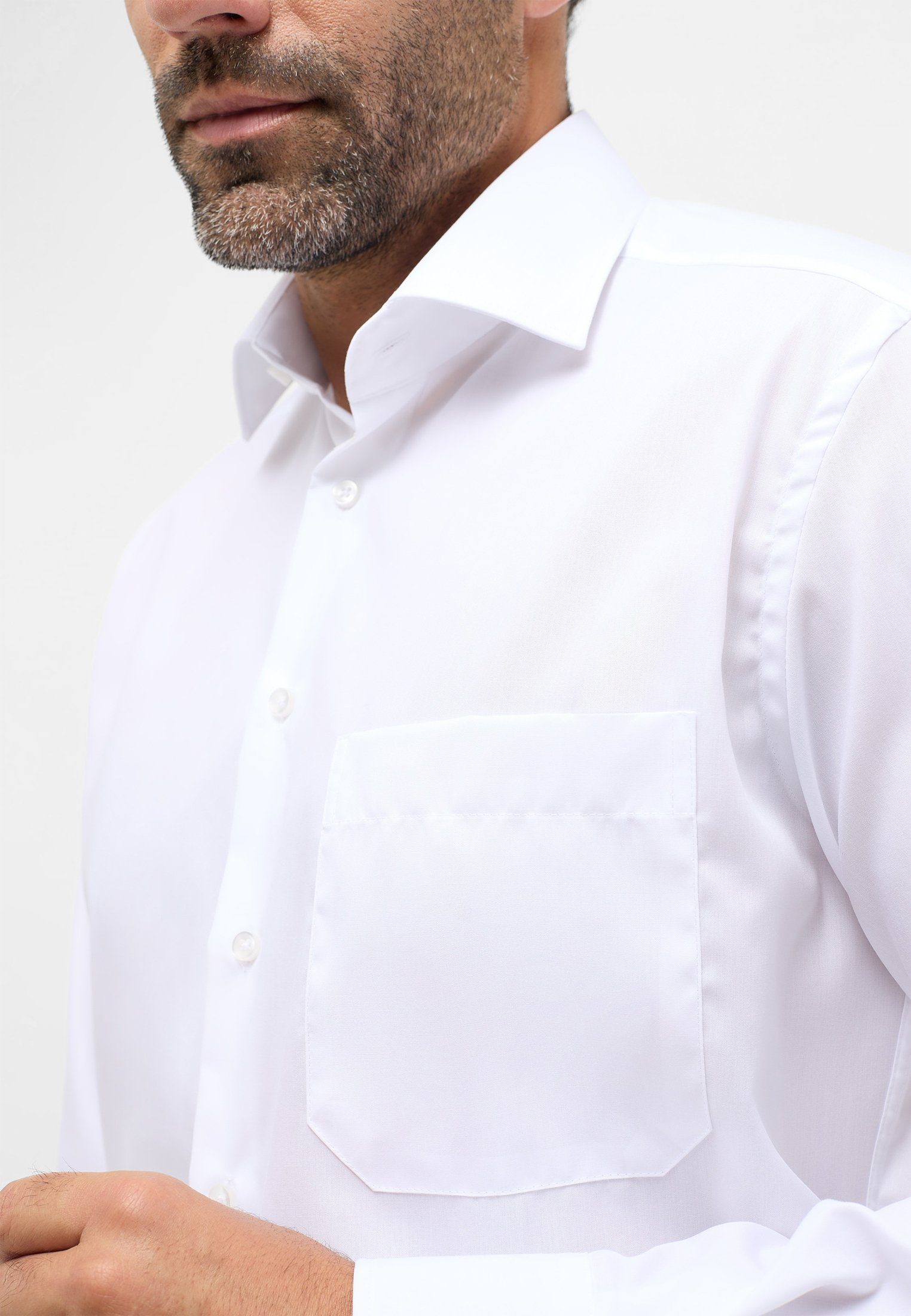 Eterna Overhemd met lange mouwen Comfort fit NON IRON (strijkvrij)