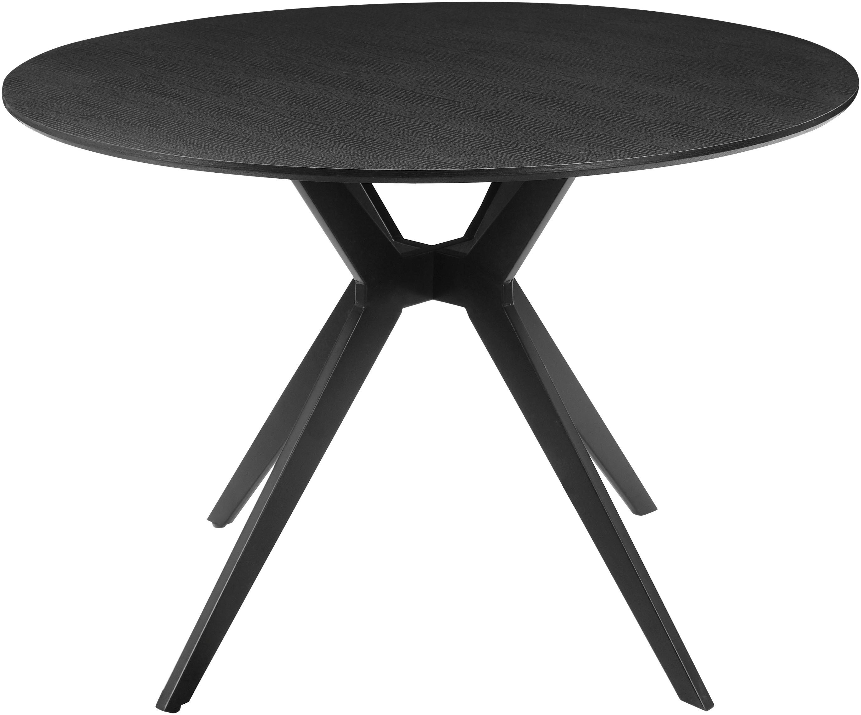 Home affaire Eettafel La Roche Frame van metaal, voelbare structuur, hoogte 75 cm