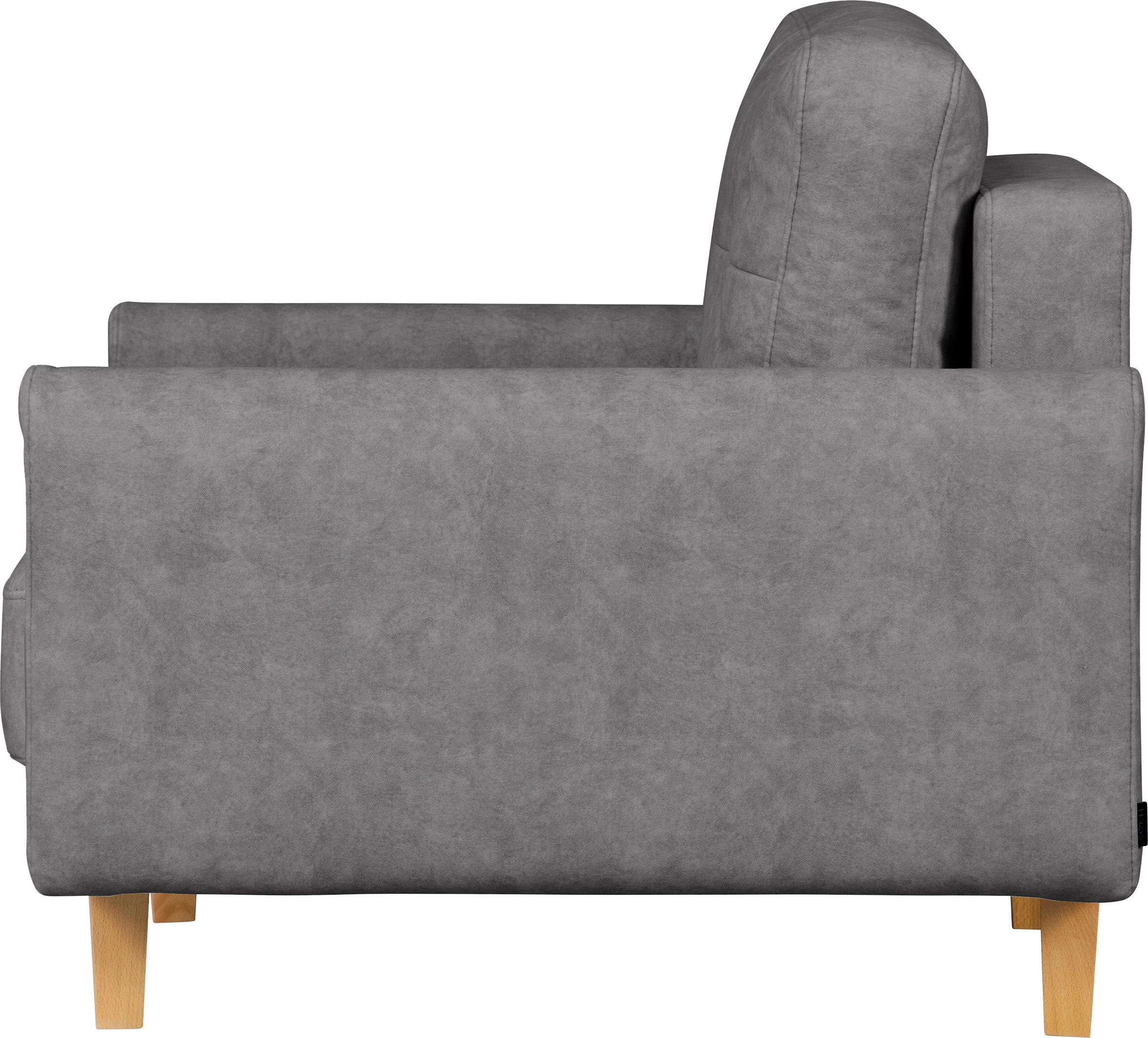 Home affaire Fauteuil TRIPLO relaxstoel met golfondersteuning, afmetingen B/D/H: 95/100/89 cm
