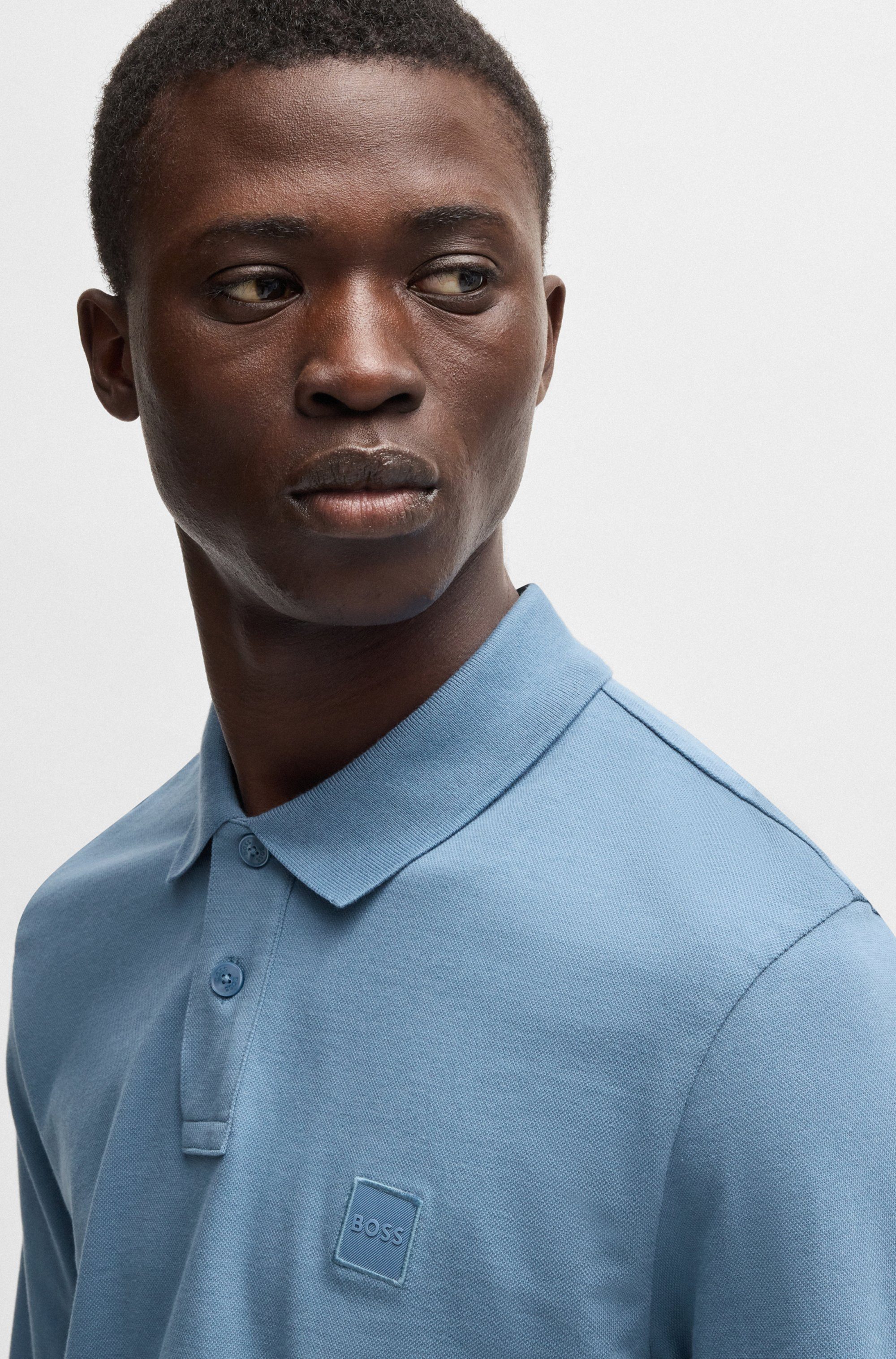 Boss Orange Poloshirt Passerby met boss badge