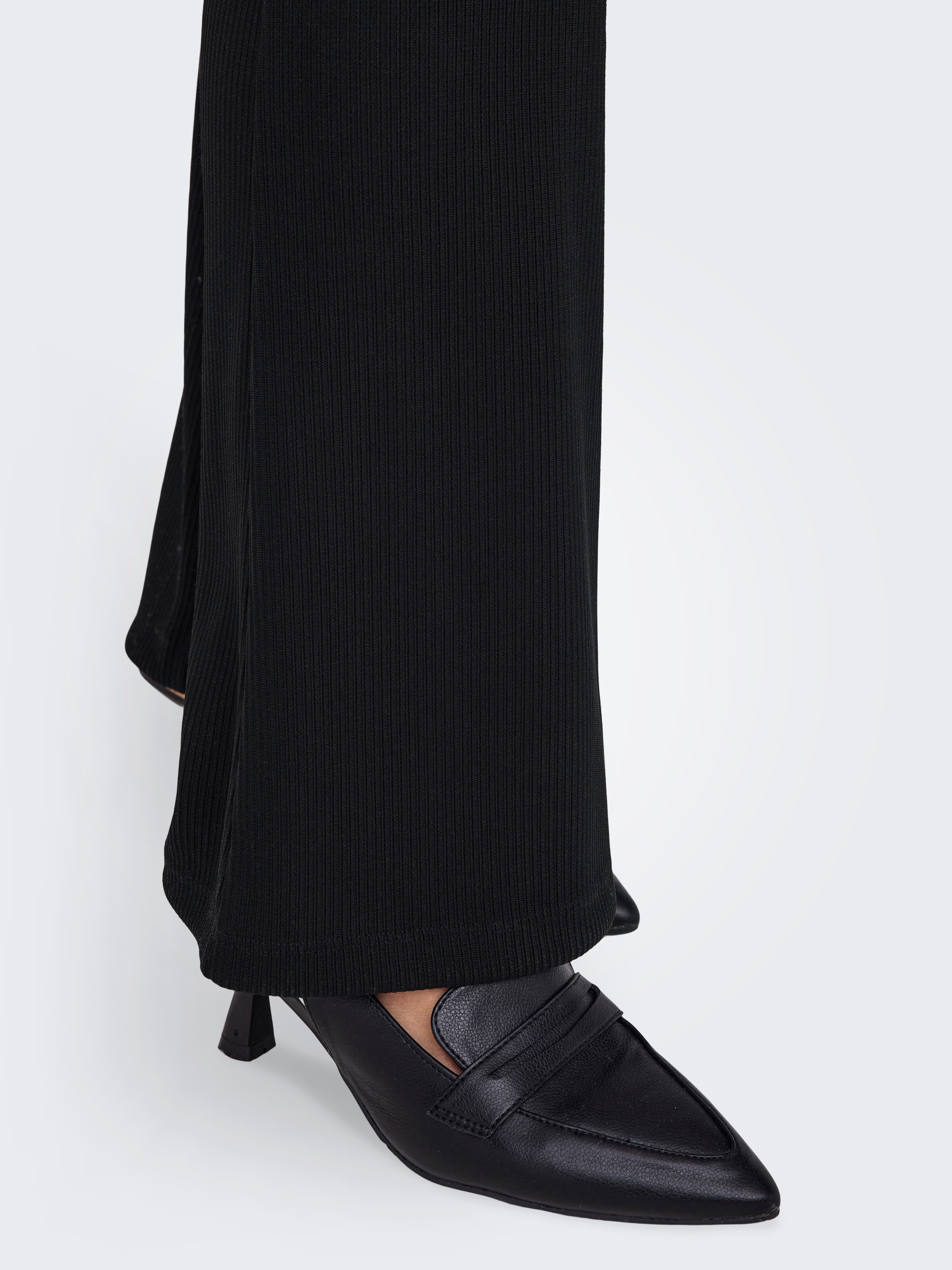Only Jerseybroek ONLFEVER RIB FLARED PANTS JRS NOOS