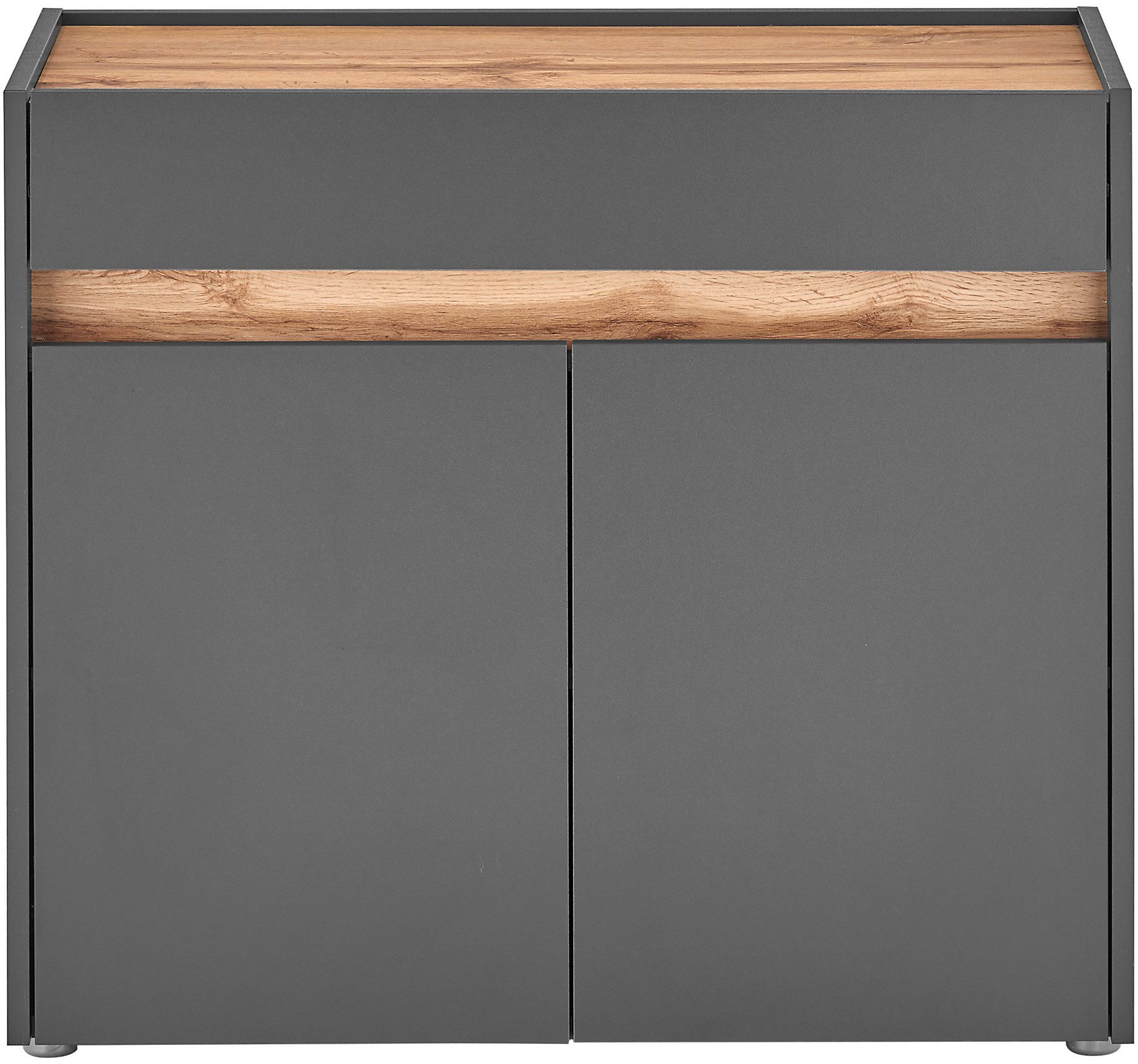 INOSIGN Kast GiRON/CiTY, Schrank in vier Farben, modernes Sideboard, Kommode in twee kleuren verkrijgbaar, 2 deuren, 1 lade, 80 cm breed