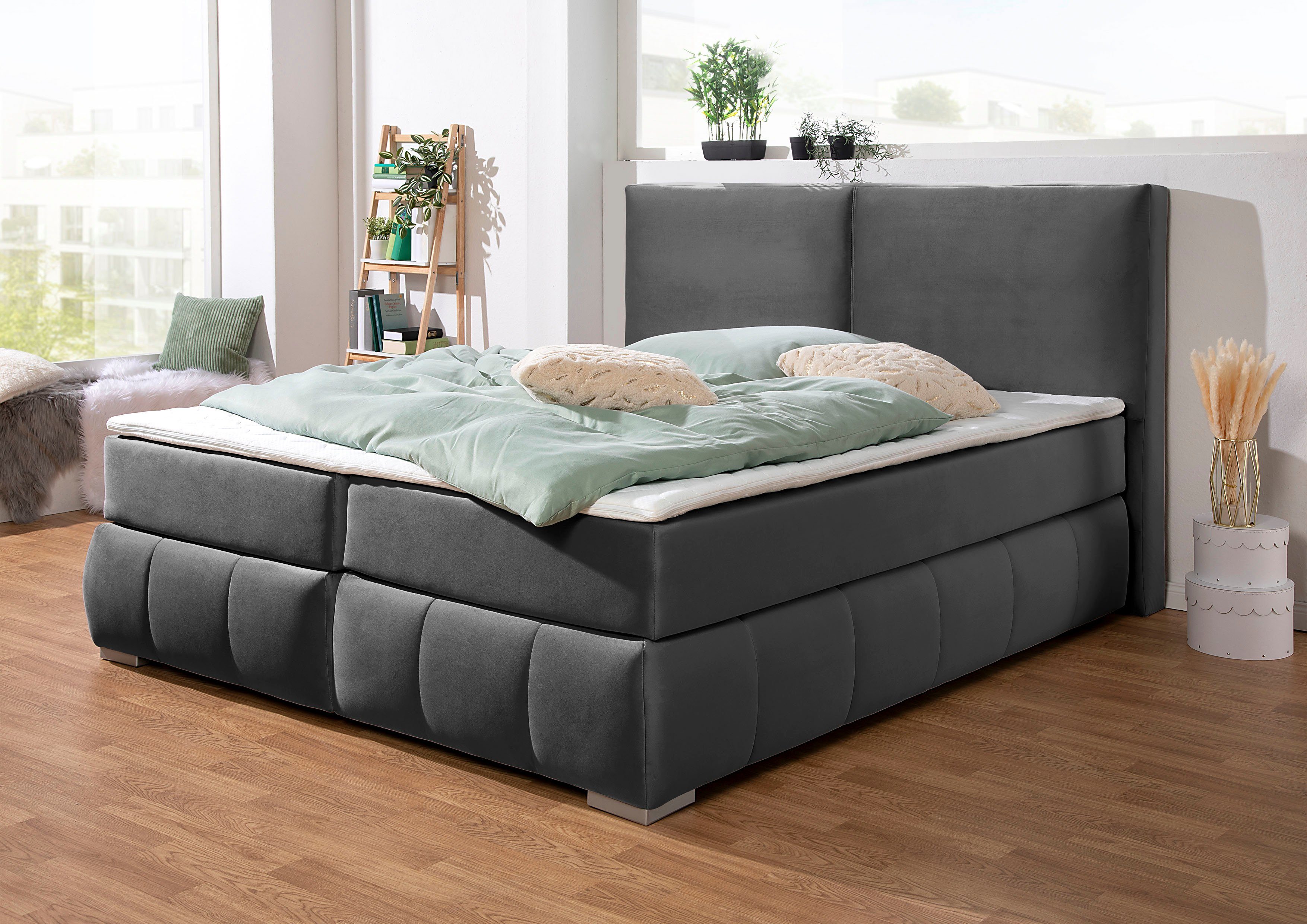 Guido Maria Kretschmer Home&Living Boxspring Wehma incl. matrastopper voor 3 verschillende matrassen, ook in fluwelen stof