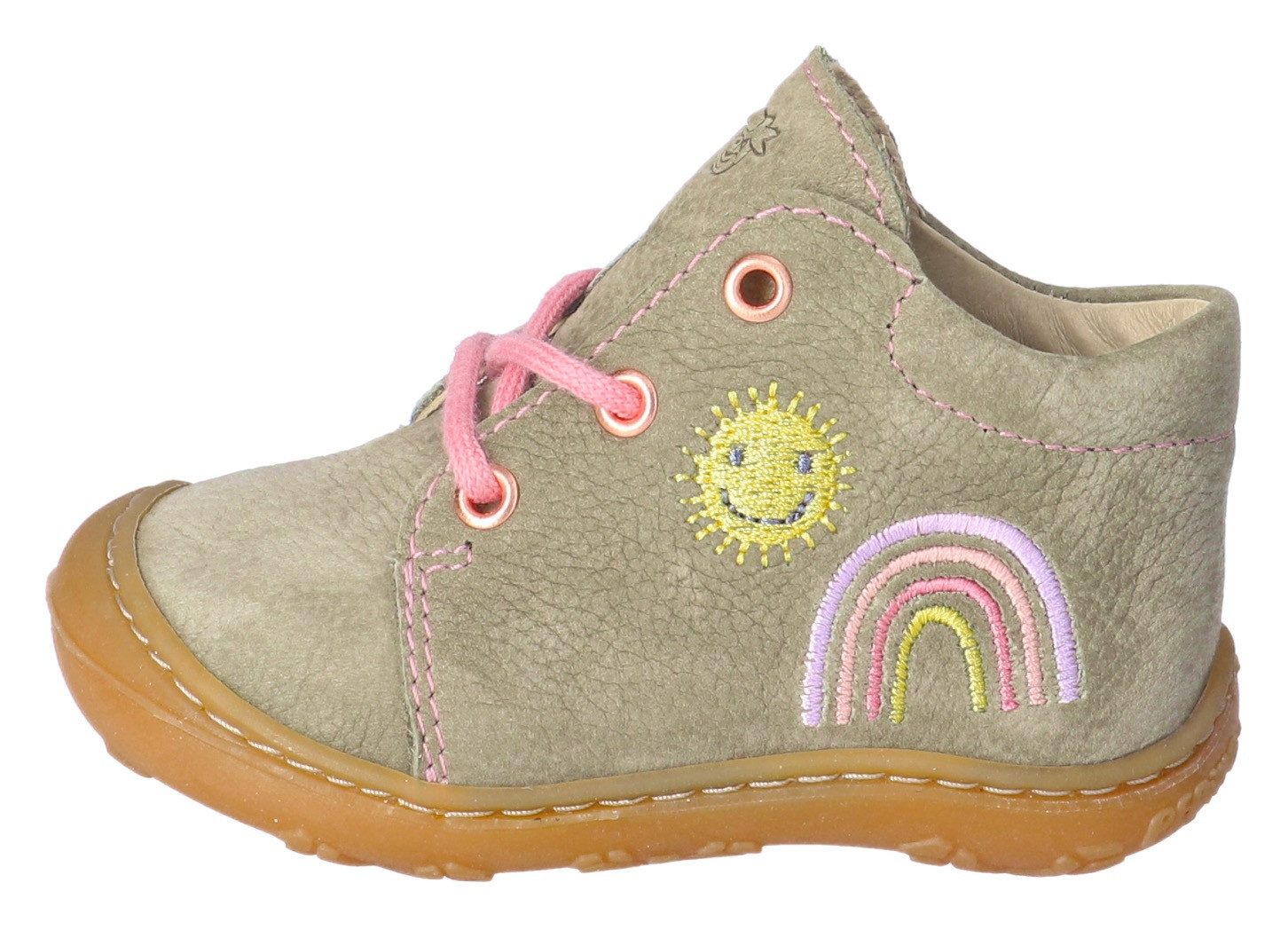 PEPINO by RICOSTA Babyschoentjes MECKI WMS: midden , veterschoen met leren binnenafwerking, maat sjabloon te downloaden