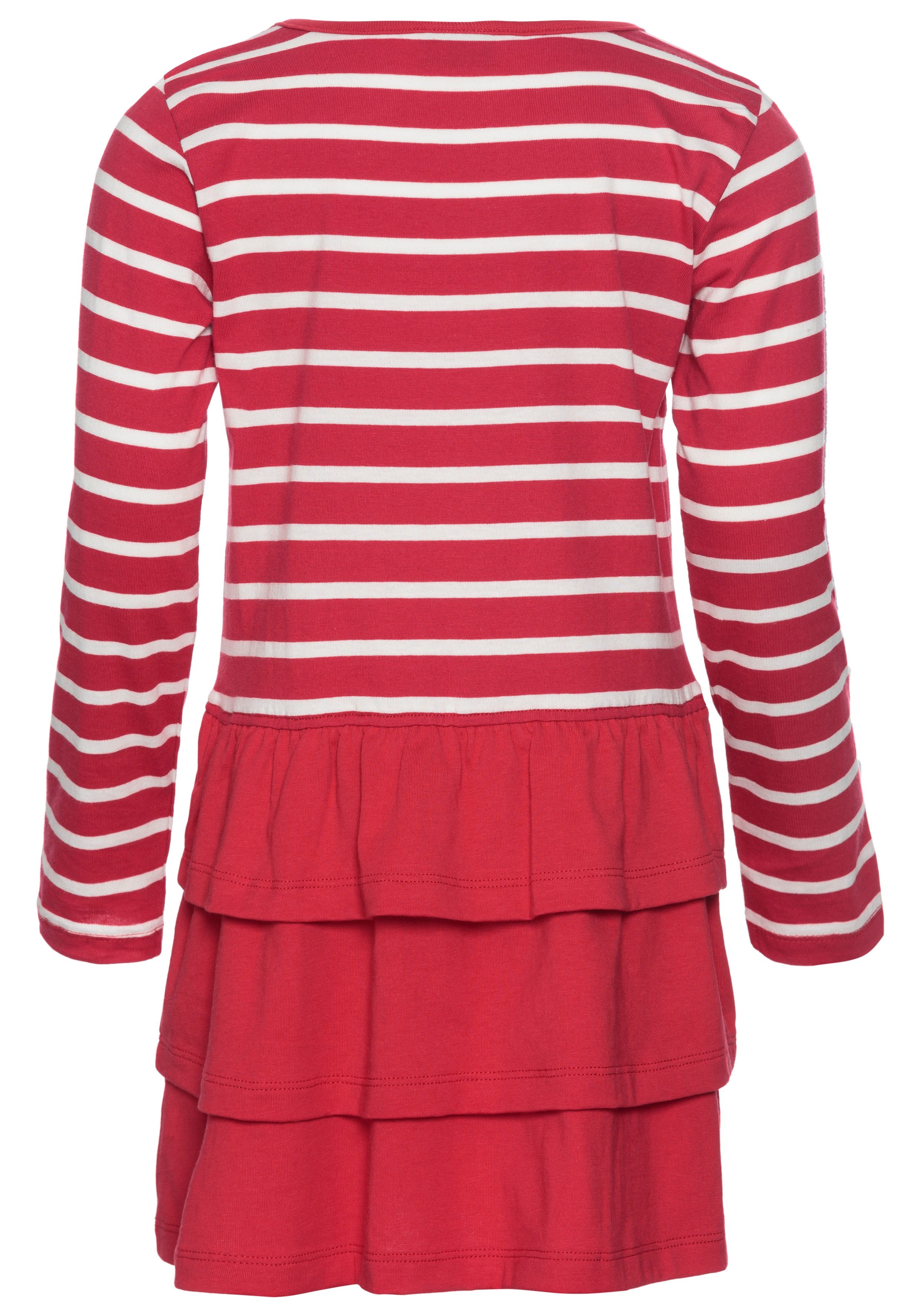 KIDSWORLD Jerseyjurk Voor kleine meisjes voor feesten en speciale gelegenheden, knie-vrije lengte, modieuze stijl