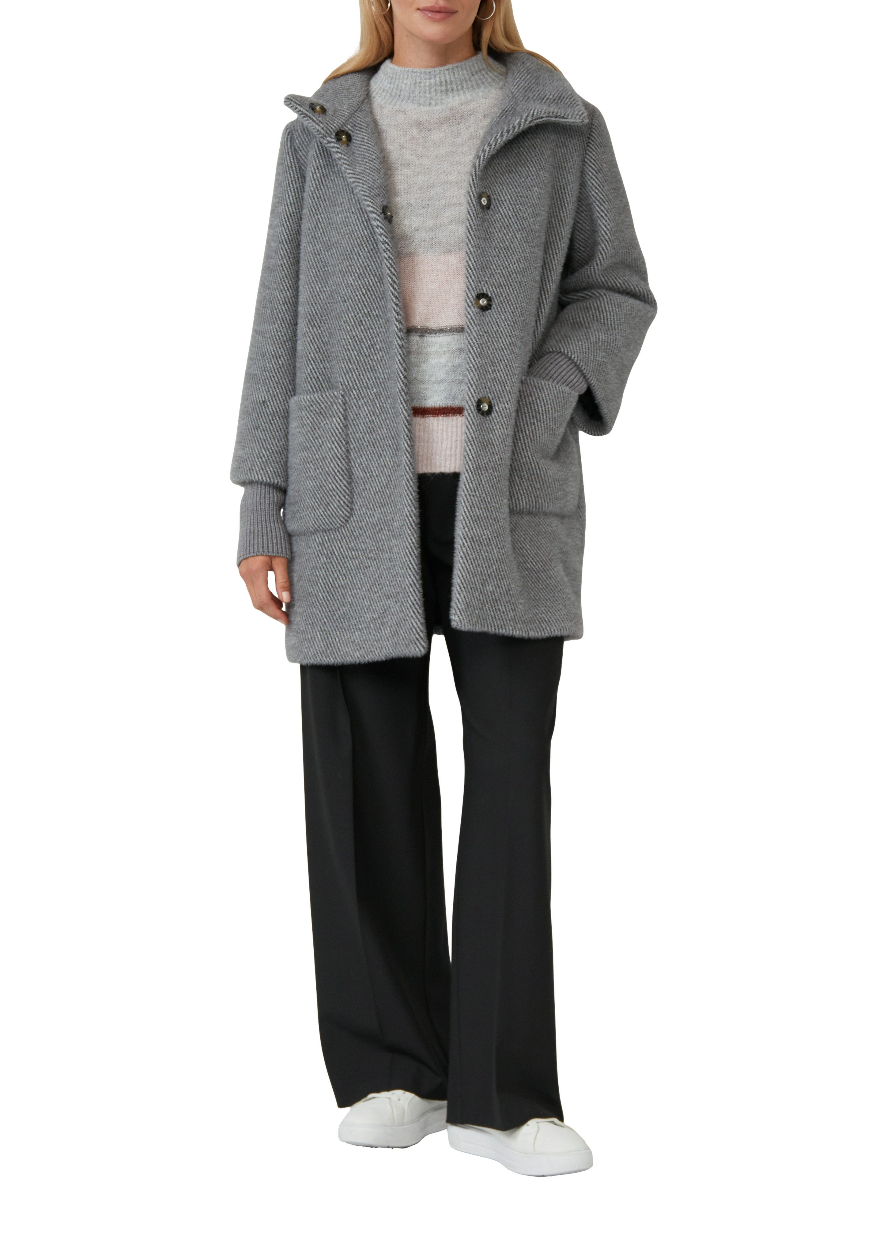 s.Oliver BLACK LABEL Winterjas met opstaande kraag