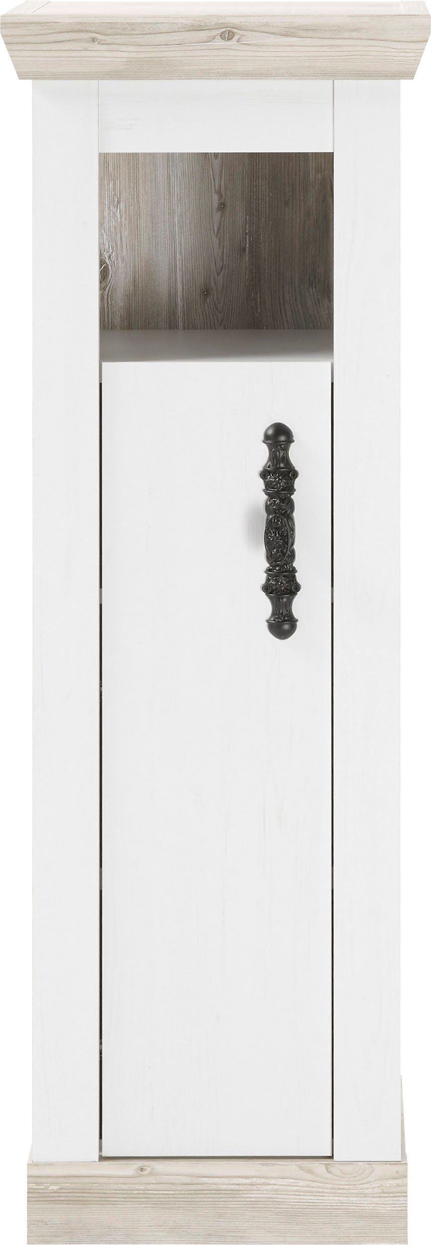 Home affaire Halfhoge kast Florenz, badkamerkast in landhuisstijl, kast met metalen handgrepen