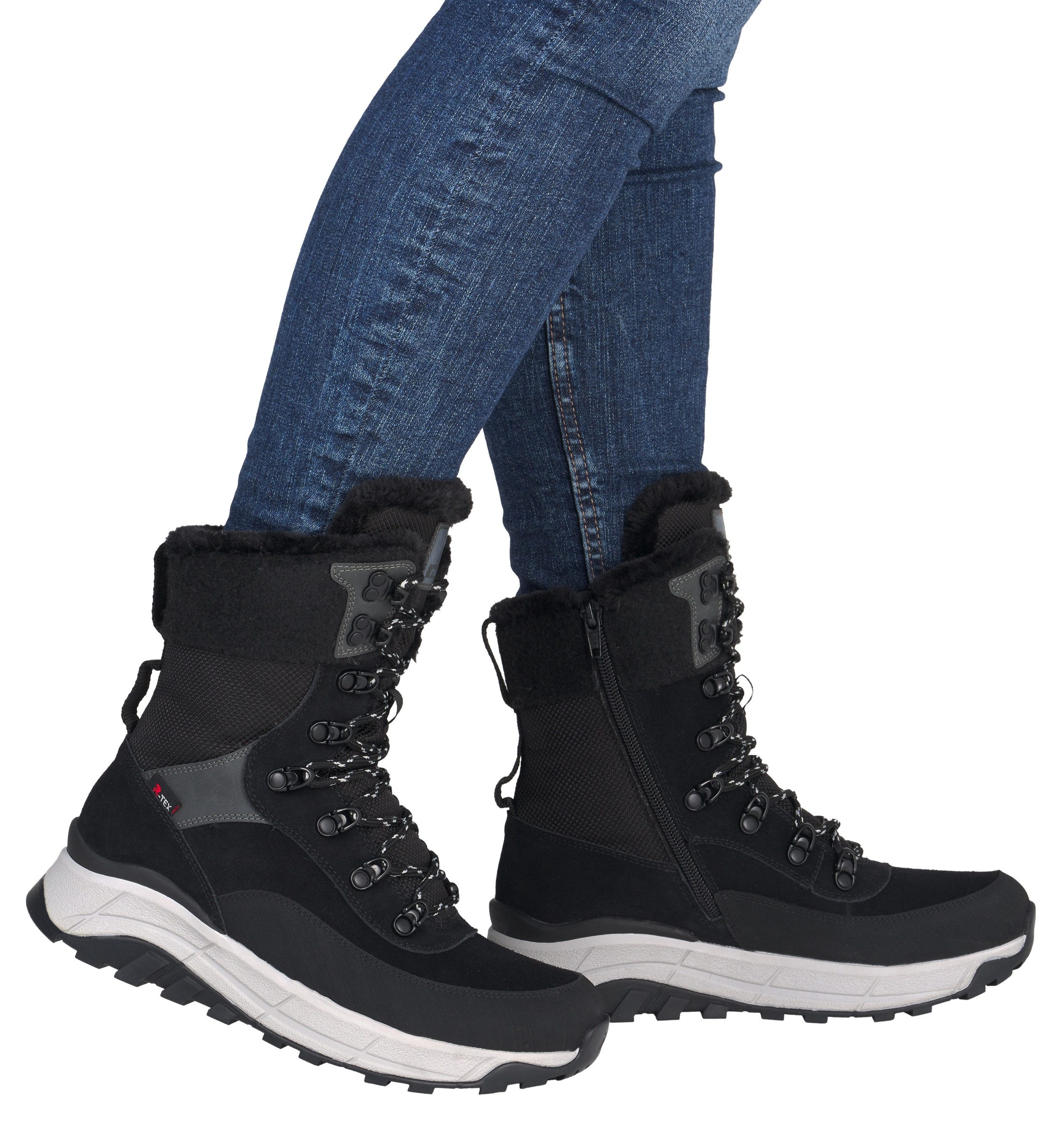 RIEKER Sport Winterlaarzen snow boots, outdoor ankle boots, tex equipment, fiber grip sole