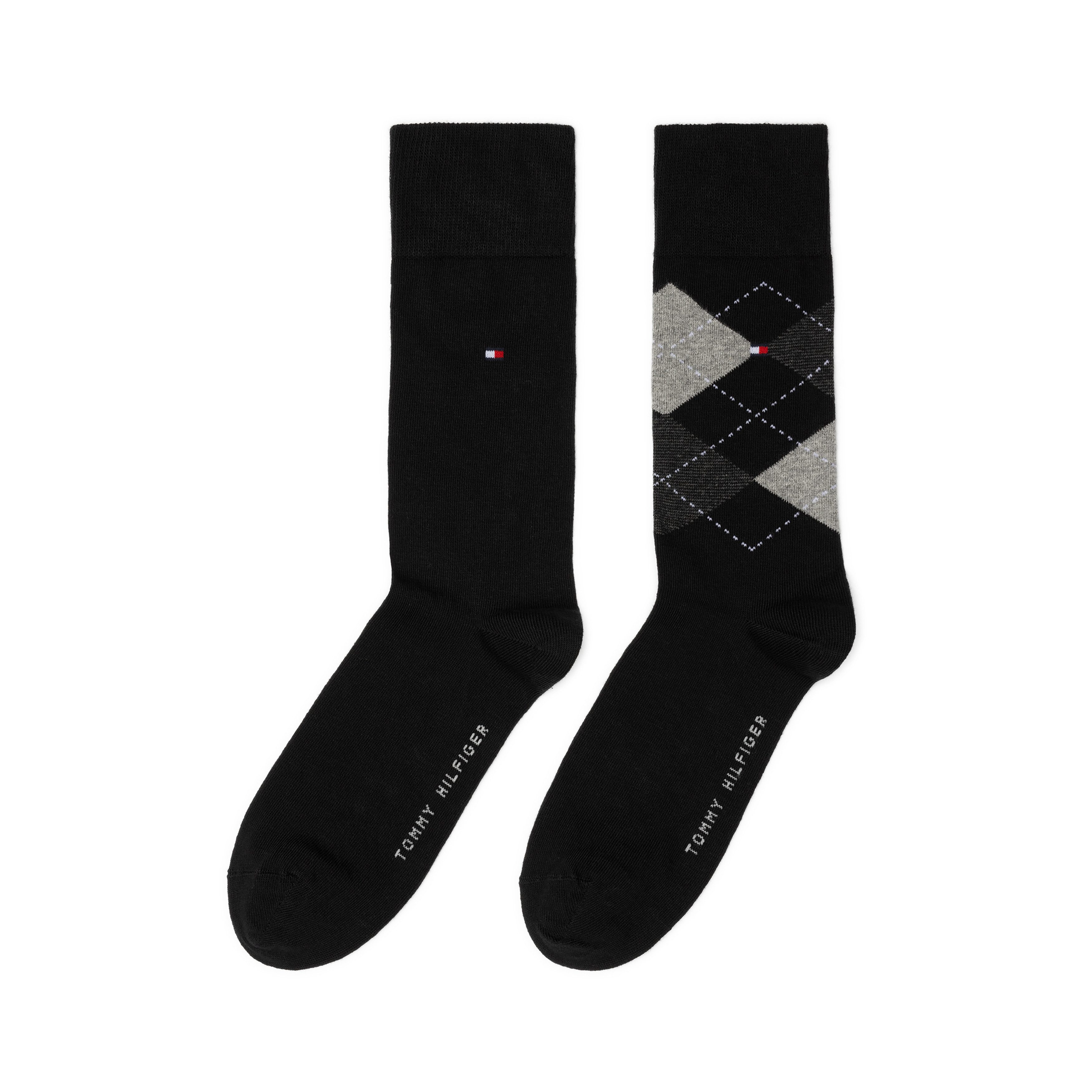 Tommy Hilfiger Sokken TH MEN SOCK CHECK 2P met klassiek argyle-ontwerp (2 paar)