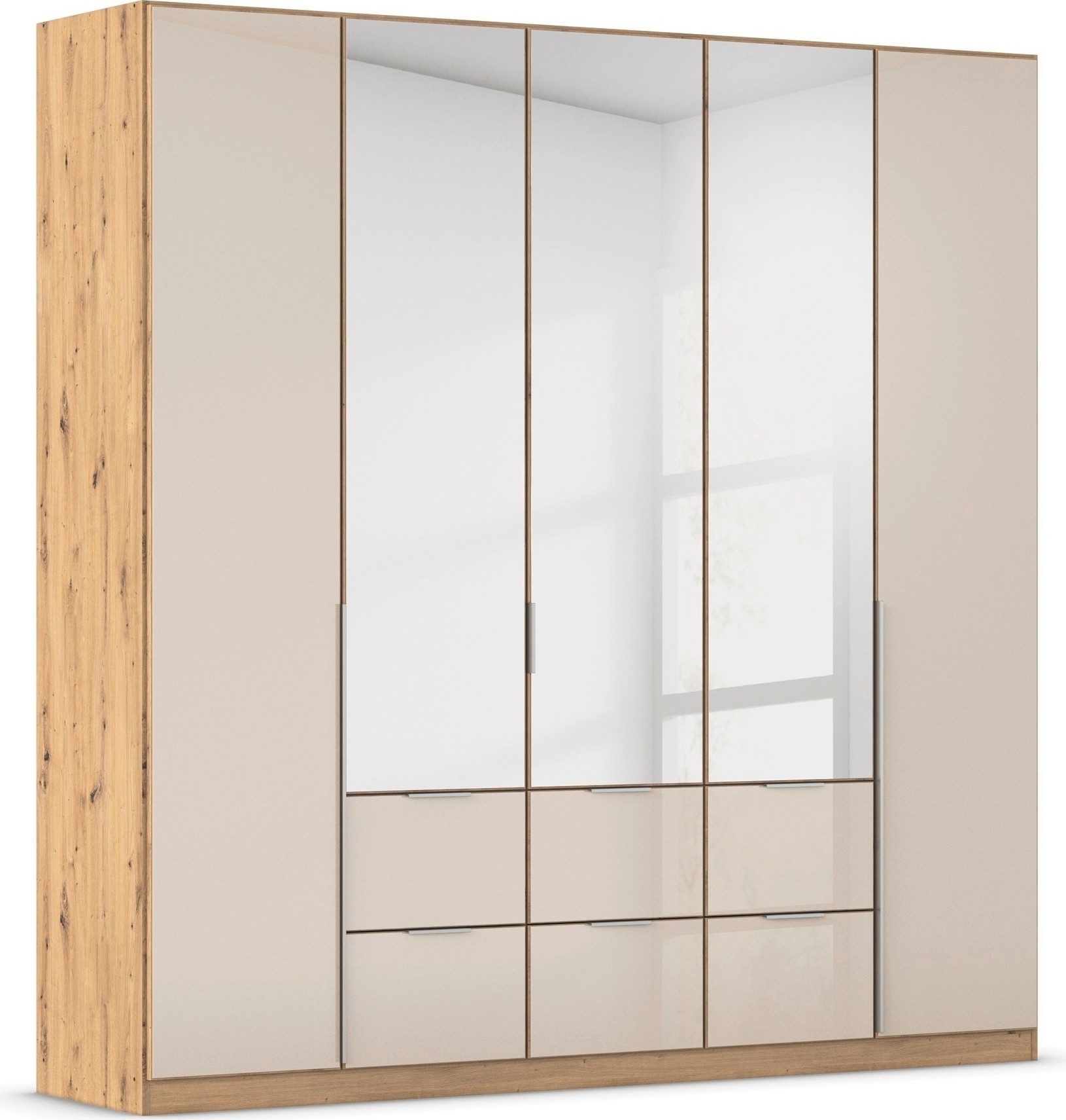 Rauch Draaideurkast Kledingkasten kast garderobe AGORDO met glazen front