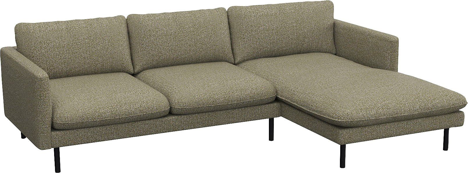 FLEXLUX Hoekbank Bolzano, elegant en comfortabel, L-vorm Zitting van koudschuim & stalen vering, losse zit- en rugkussens
